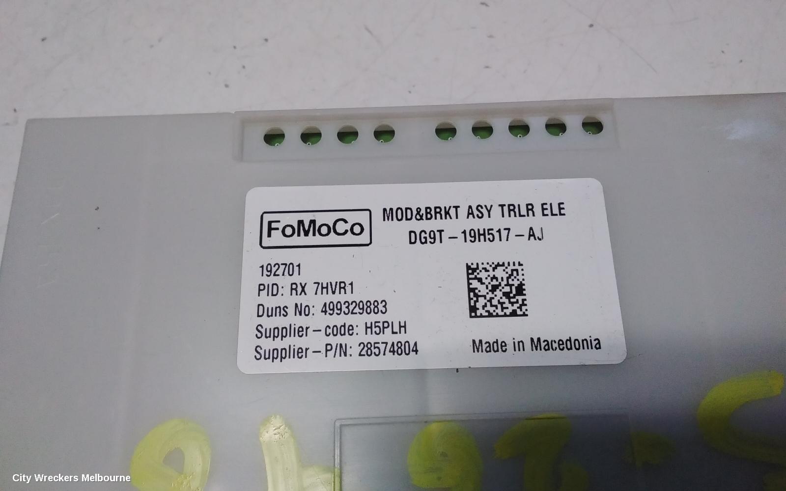FORD RANGER, TOWING MODULE, AFTERMARKET, 12/2006 ONWARDS, DG9T-19H517-AJ  TRAILER BRAKE MODULE: 122417