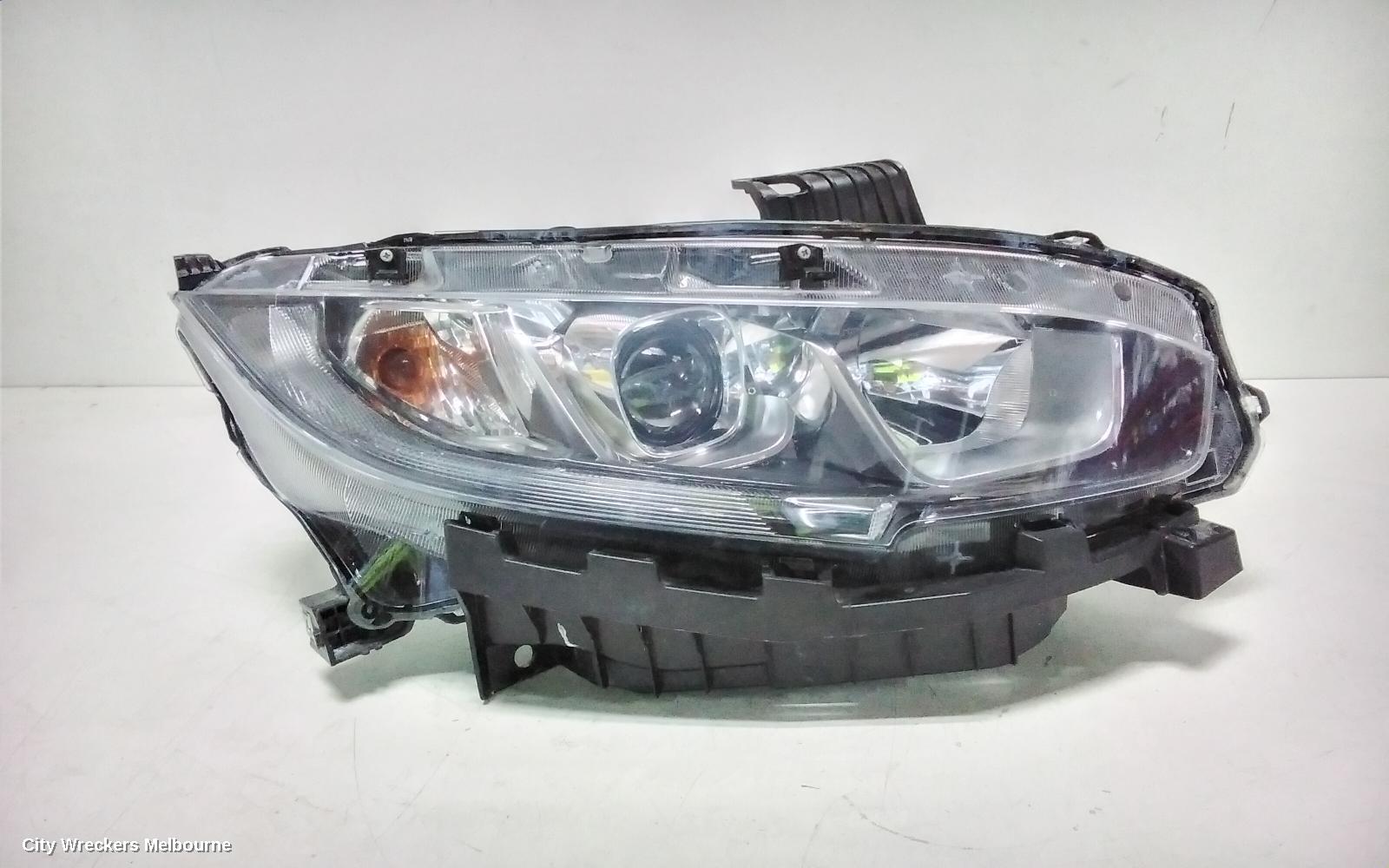 HONDA CIVIC RIGHT HEADLAMP, 10TH GEN, HATCH/SEDAN, HALOGEN TYPE, 05/2016 - 08/2021