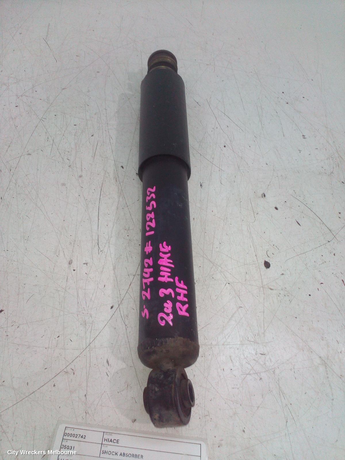 TOYOTA HIACE SHOCK ABSORBER, LH/RZH10#, FRONT (PAIR), 11/1989 - 12/2004