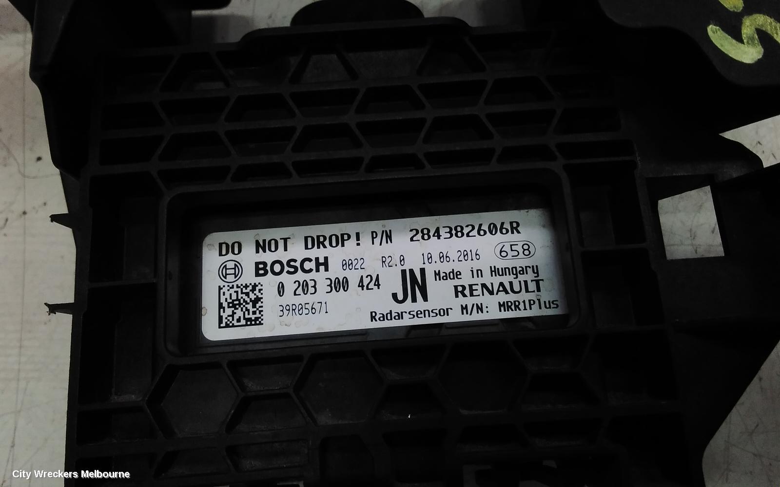 RENAULT KALEOS, XZG, 05/2016 ONWARDS, FRONT RADAR MODULE WITH BRAKETS P/N BOSCH 0 203 300424: 122574