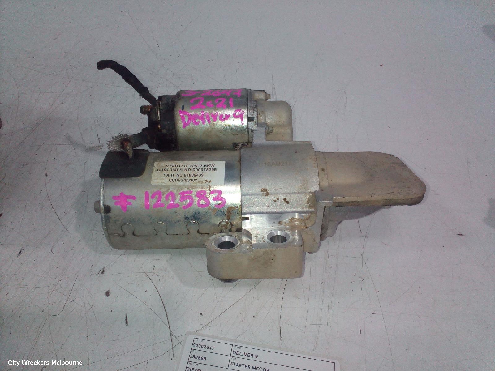 LDV DELIVER 9 STARTER, DIESEL, 2.0, 07/2020 ONWARDS