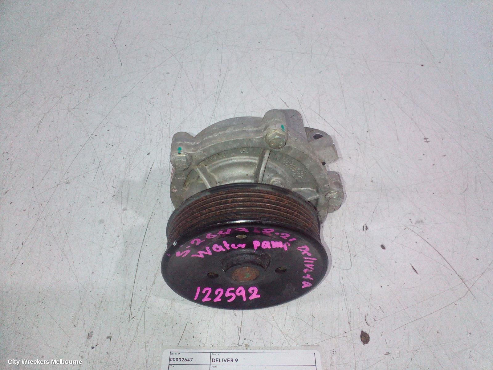 LDV DELIVER 9 WATER PUMP, WATER PUMP (ON ENGINE), 07/2020 ONWARDS