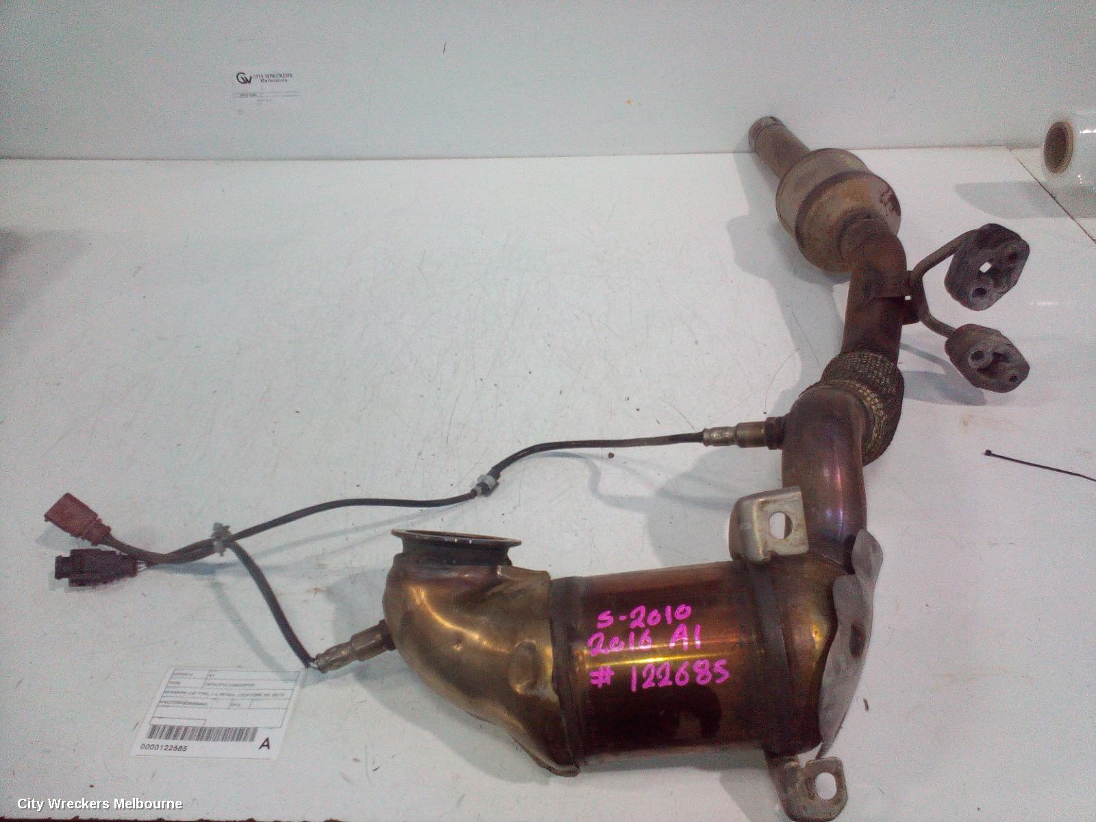 AUDI A1 CATALYTIC CONVERTER, DOWNPIPE-CAT TYPE, 1.4, PETROL, CZCA CODE, 8X, 05/2015 - 10/2018