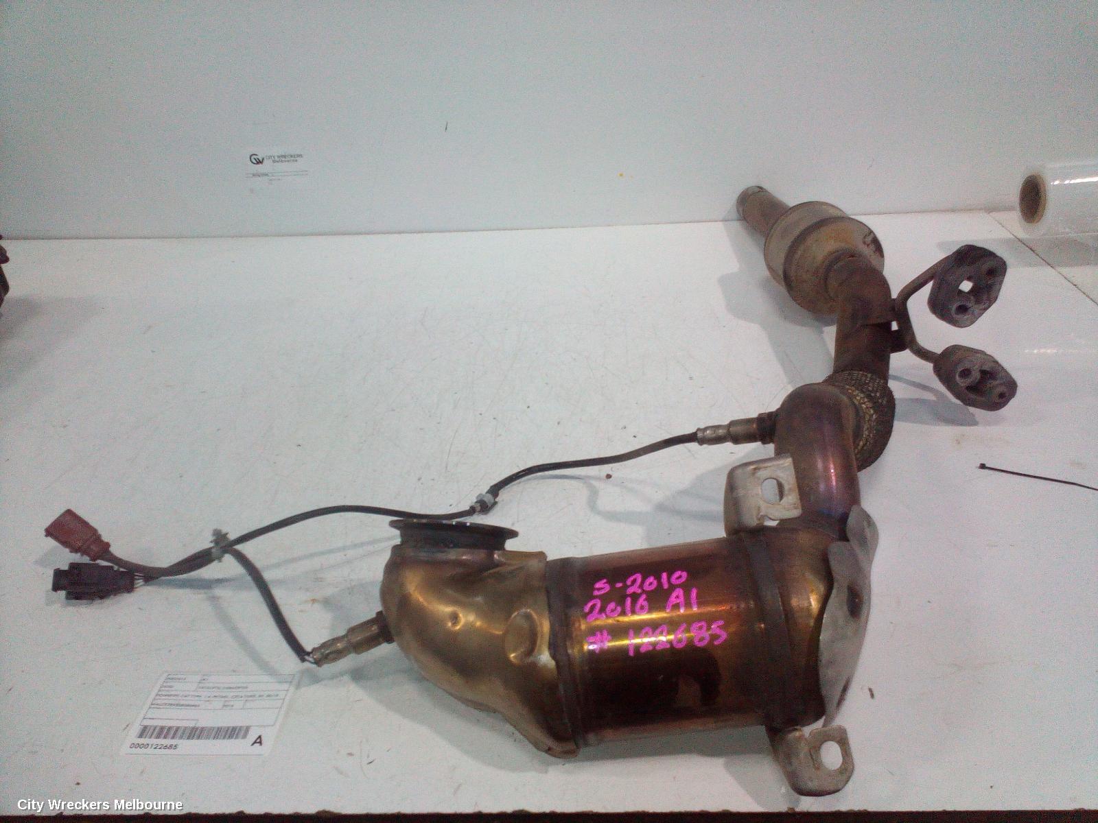 AUDI A1 CATALYTIC CONVERTER, DOWNPIPE-CAT TYPE, 1.4, PETROL, CZCA CODE, 8X, 05/2015 - 10/2018