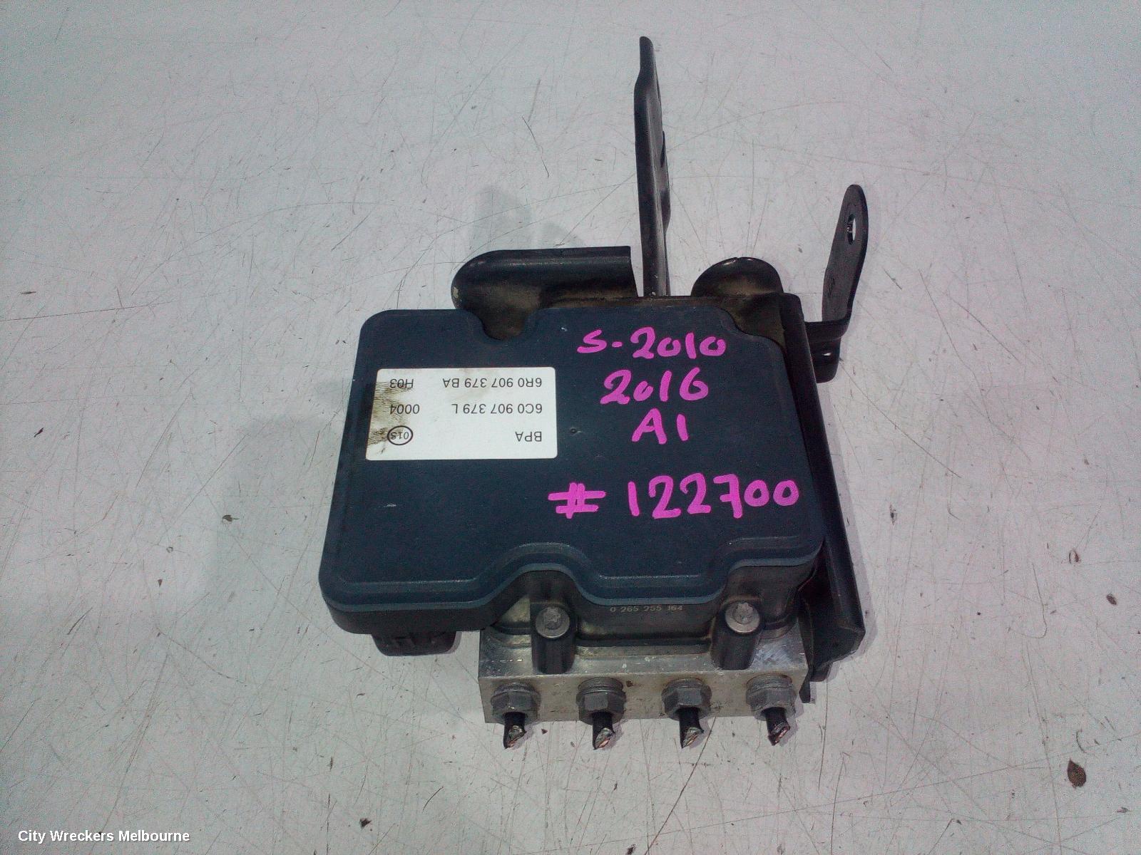 AUDI A1 ABS PUMP/MODULATOR, 8X, P/N 6C0614517L, 11/2012 - 10/2018