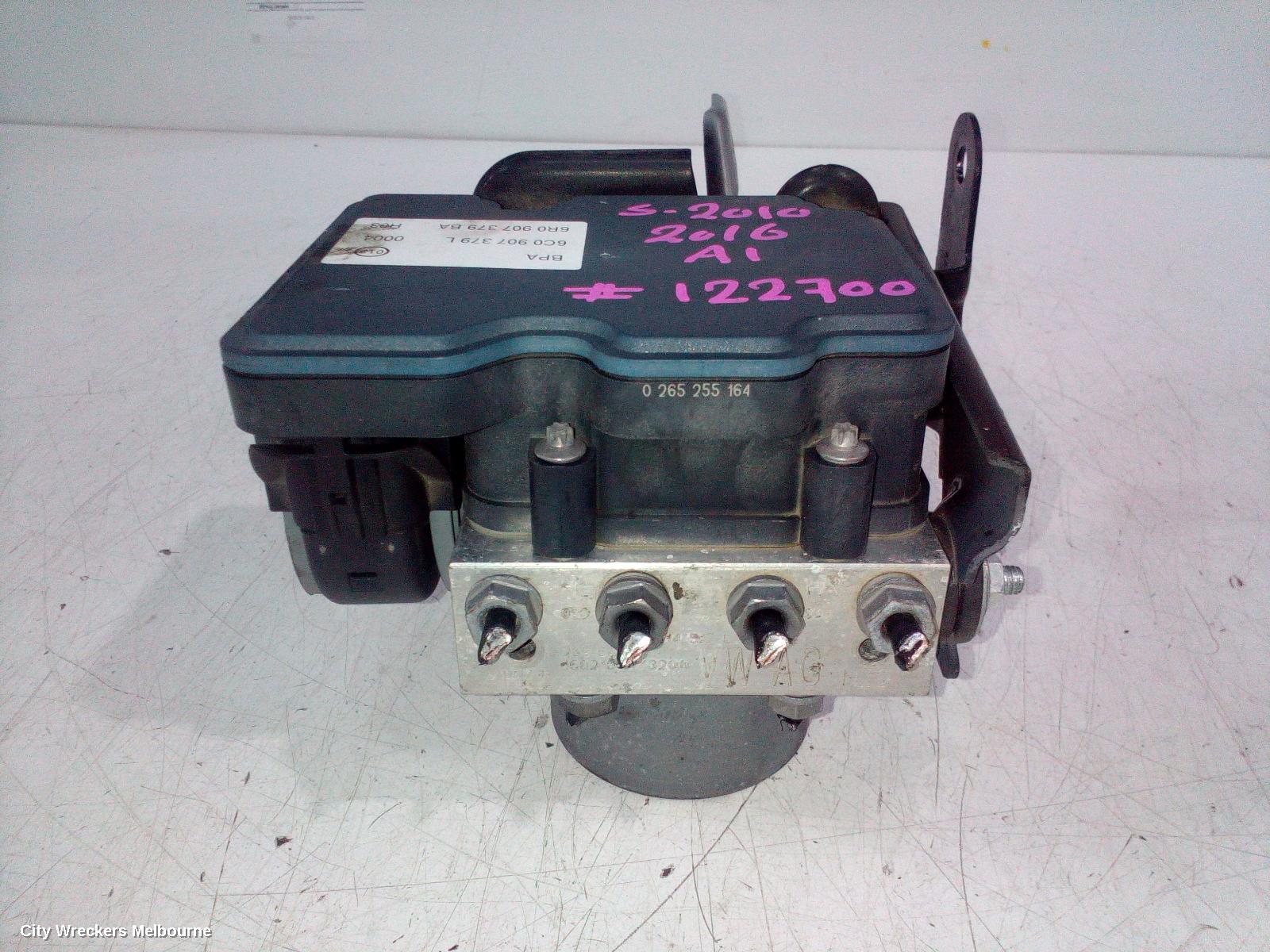 AUDI A1 ABS PUMP/MODULATOR, 8X, P/N 6C0614517L, 11/2012 - 10/2018