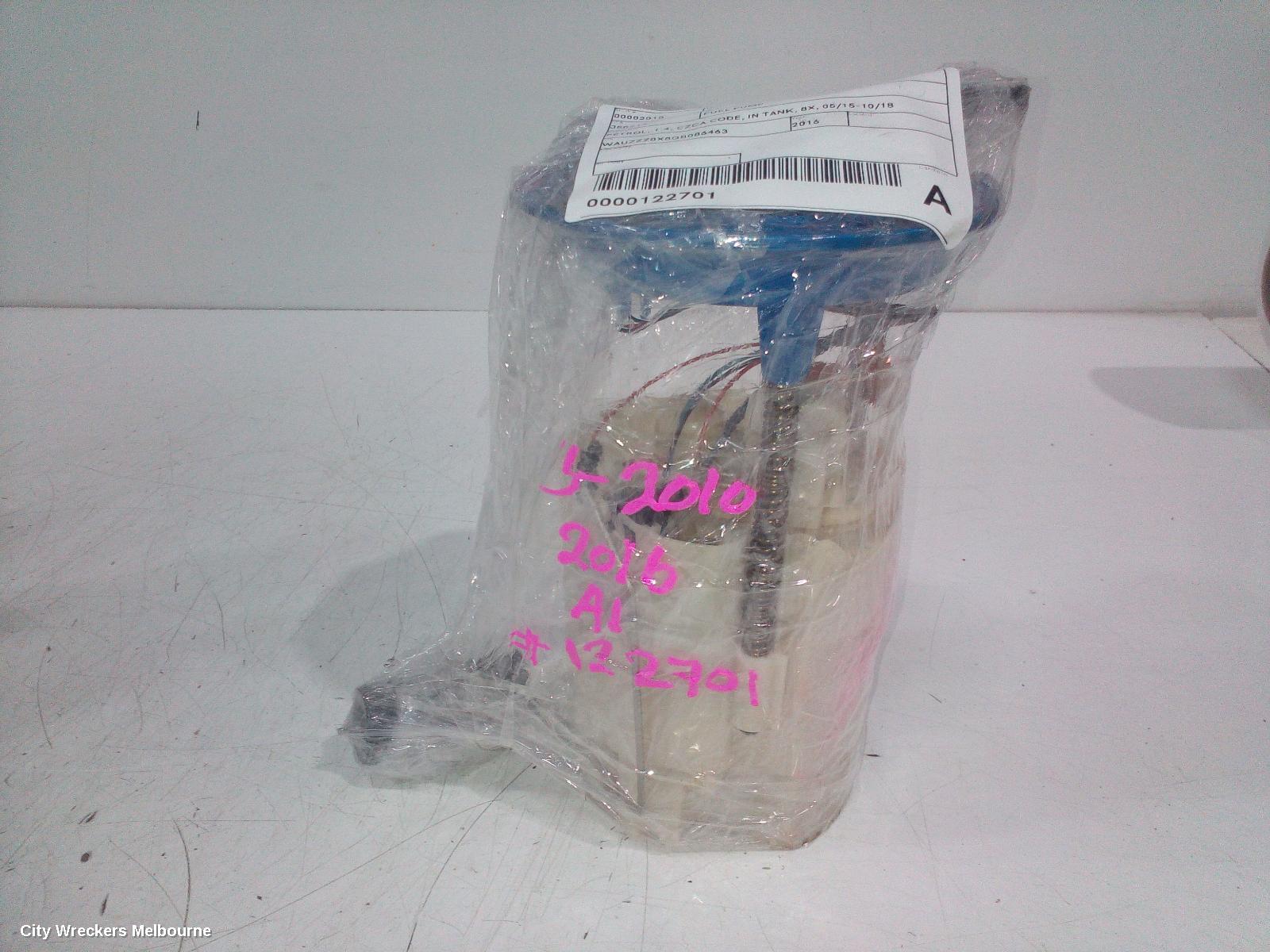 AUDI A1 FUEL PUMP, PETROL, 1.4, CZCA CODE, IN TANK, 8X, 05/2015 - 10/2018