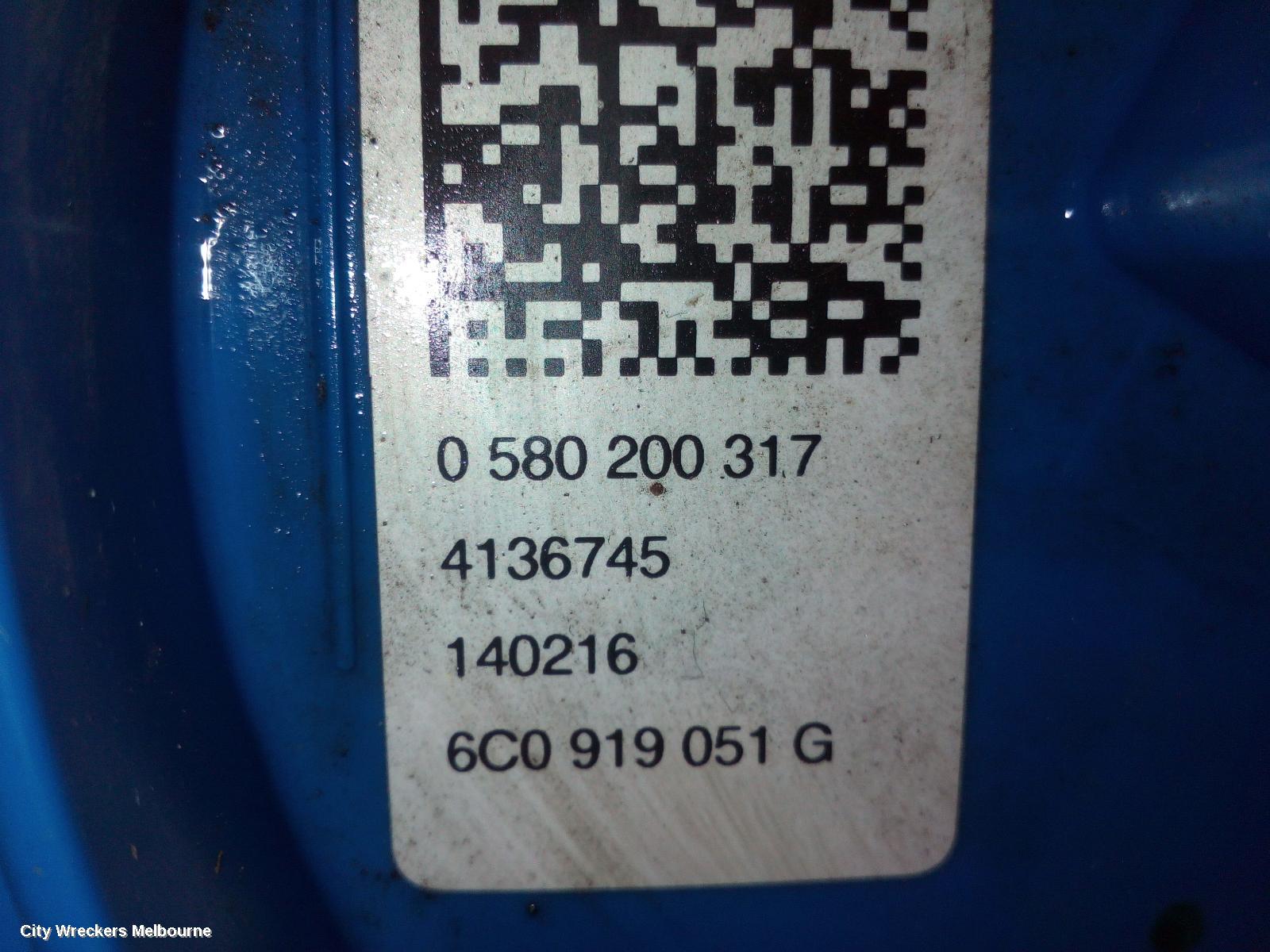AUDI A1 FUEL PUMP, PETROL, 1.4, CZCA CODE, IN TANK, 8X, 05/2015 - 10/2018