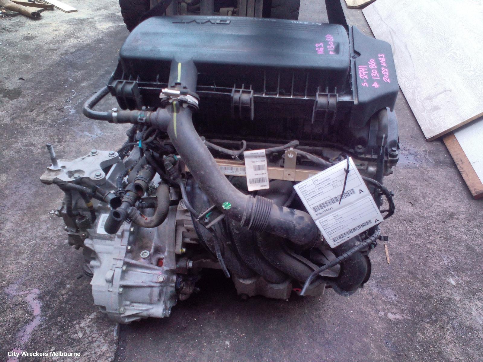 MG MG3 ENGINE, PETROL, 1.5, SZP1, 07/2016 ONWARDS