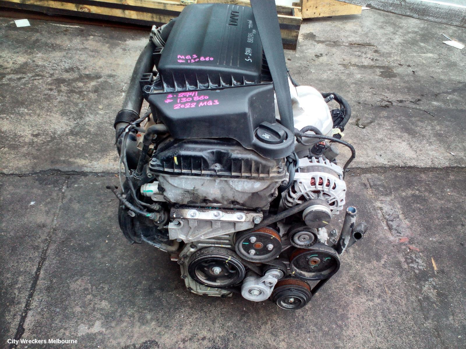 MG MG3 ENGINE, PETROL, 1.5, SZP1, 07/2016 ONWARDS