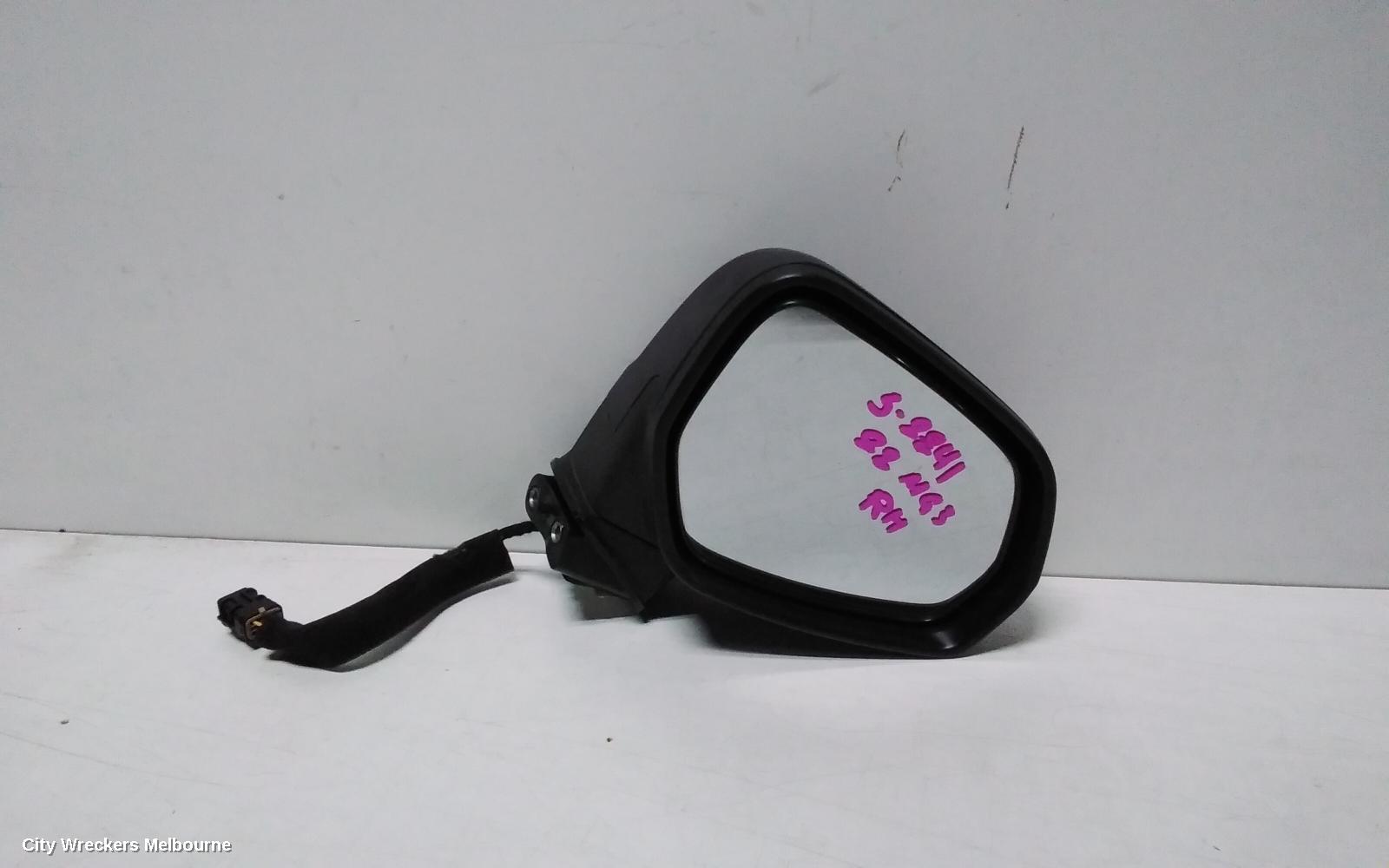 MG MG3 RIGHT DOOR MIRROR, SZP1, BLACK, 07/2016 ONWARDS