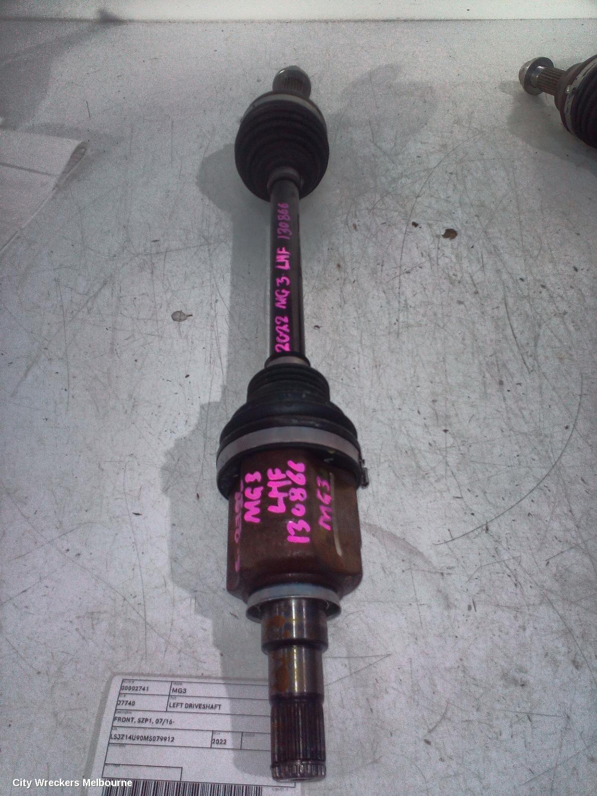 MG MG3 LEFT DRIVESHAFT, FRONT, SZP1, 07/2016 ONWARDS