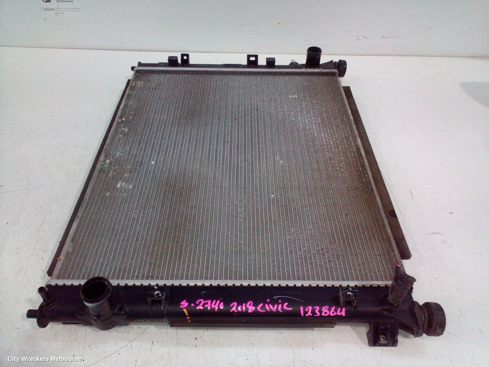HONDA CIVIC RADIATOR, AUTO, 1.8, PETROL, 10TH GEN, 05/2016 - 08/2021