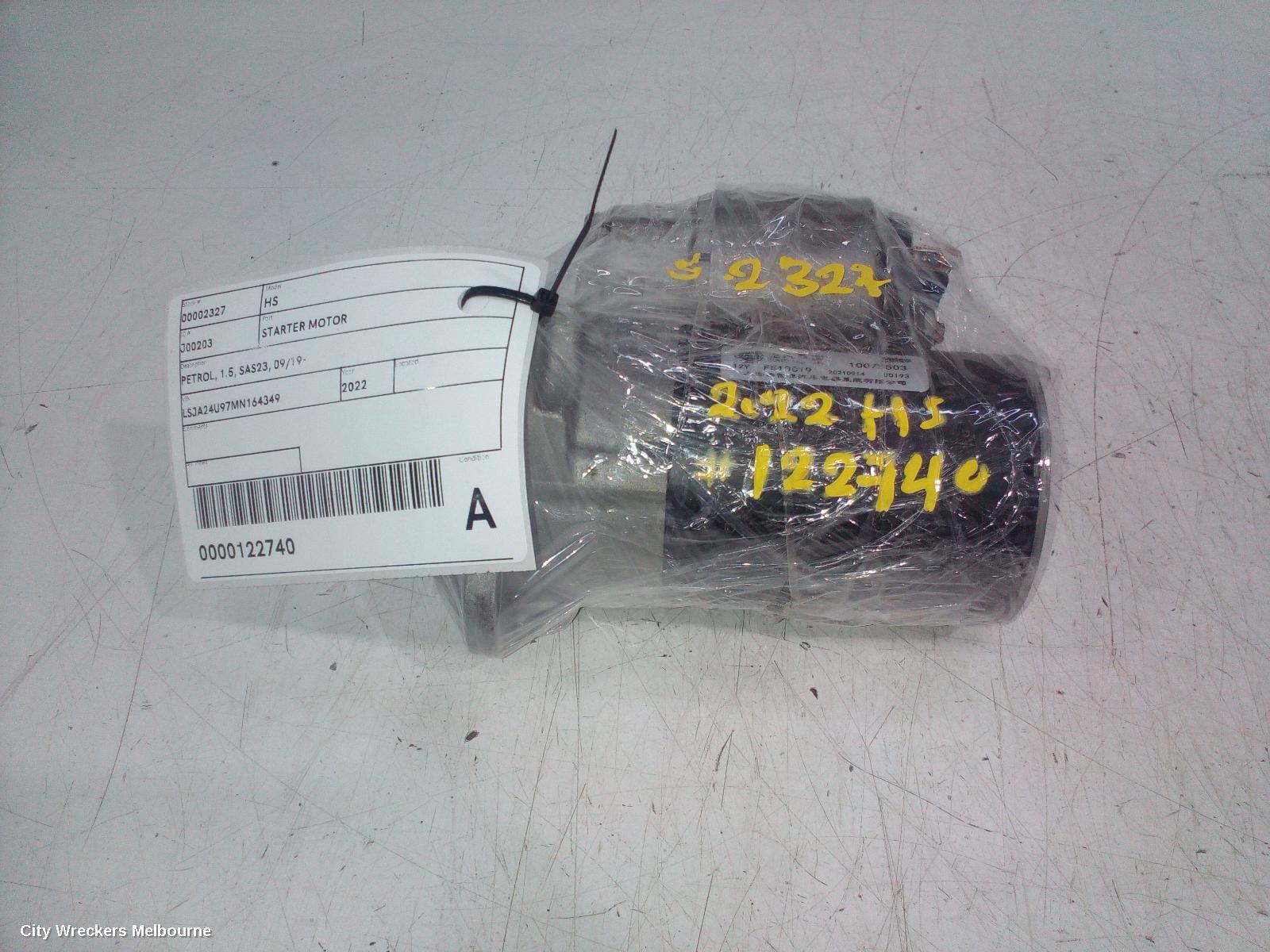 MG HS STARTER, PETROL, 1.5, SAS23, 09/2019 ONWARDS