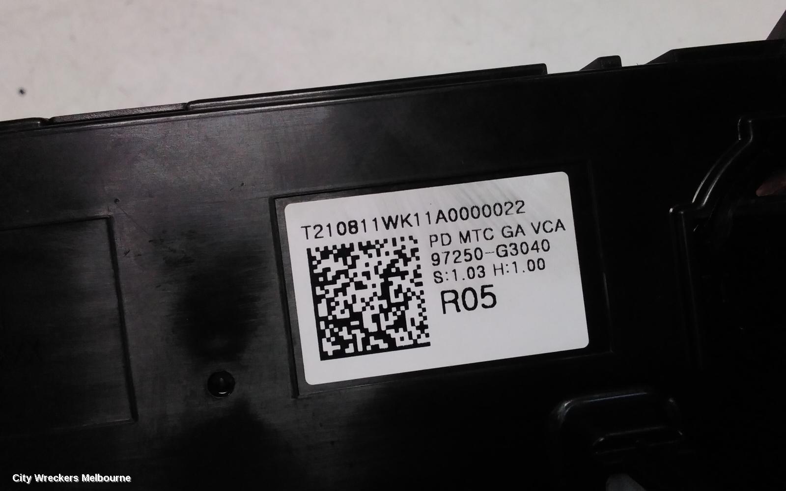 HYUNDAI I30 HEATER/AC CONTROLS, NON CLIMATE CONTROL TYPE, PD, 03/2017 ONWARDS