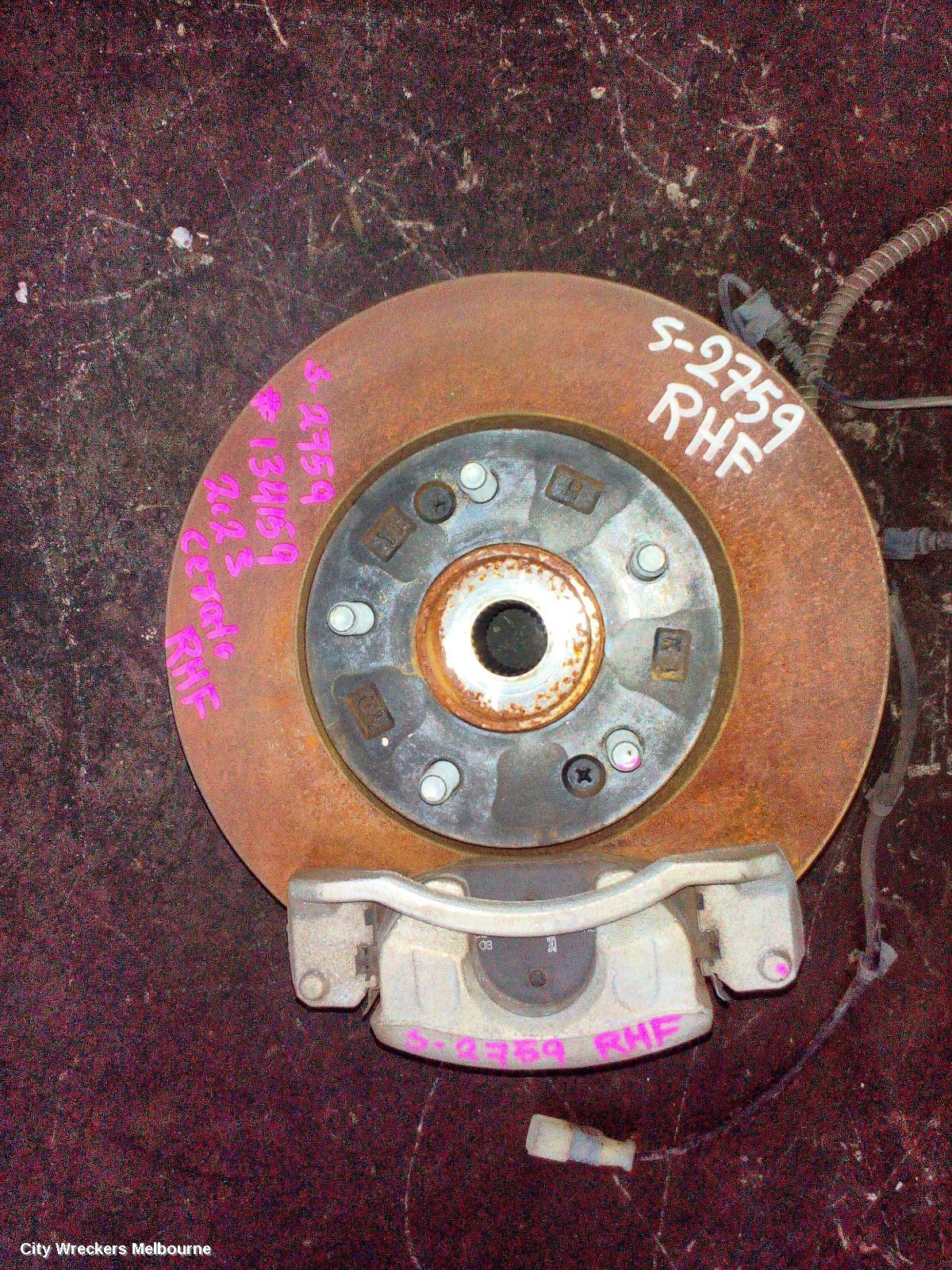 KIA CERATO RIGHT FRONT HUB ASSEMBLY, BD, SEDAN/HATCH, 04/2018 ONWARDS