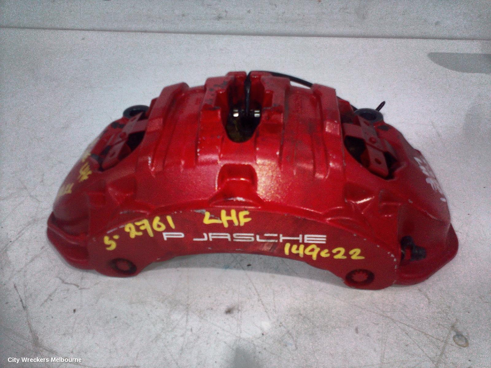 PORSCHE CAYENNE CALIPER, LH FRONT, RED, 92A, 07/2010 - 04/2018