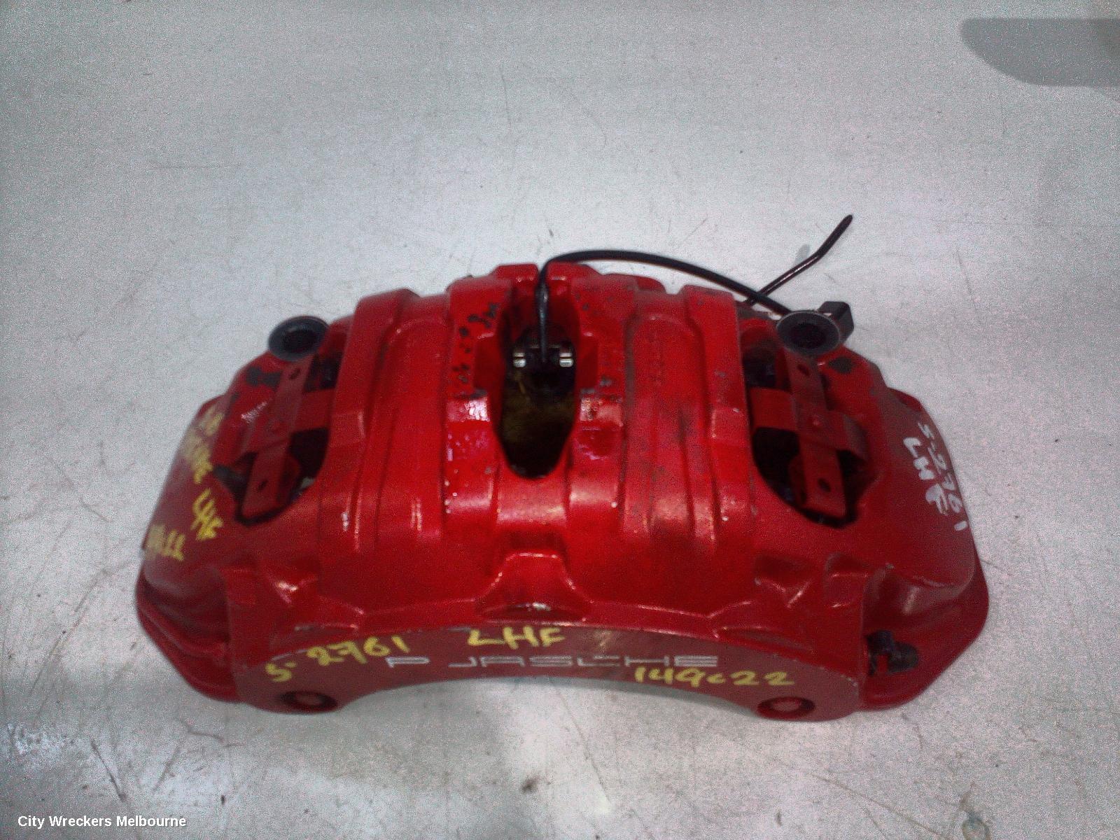 PORSCHE CAYENNE CALIPER, LH FRONT, RED, 92A, 07/2010 - 04/2018