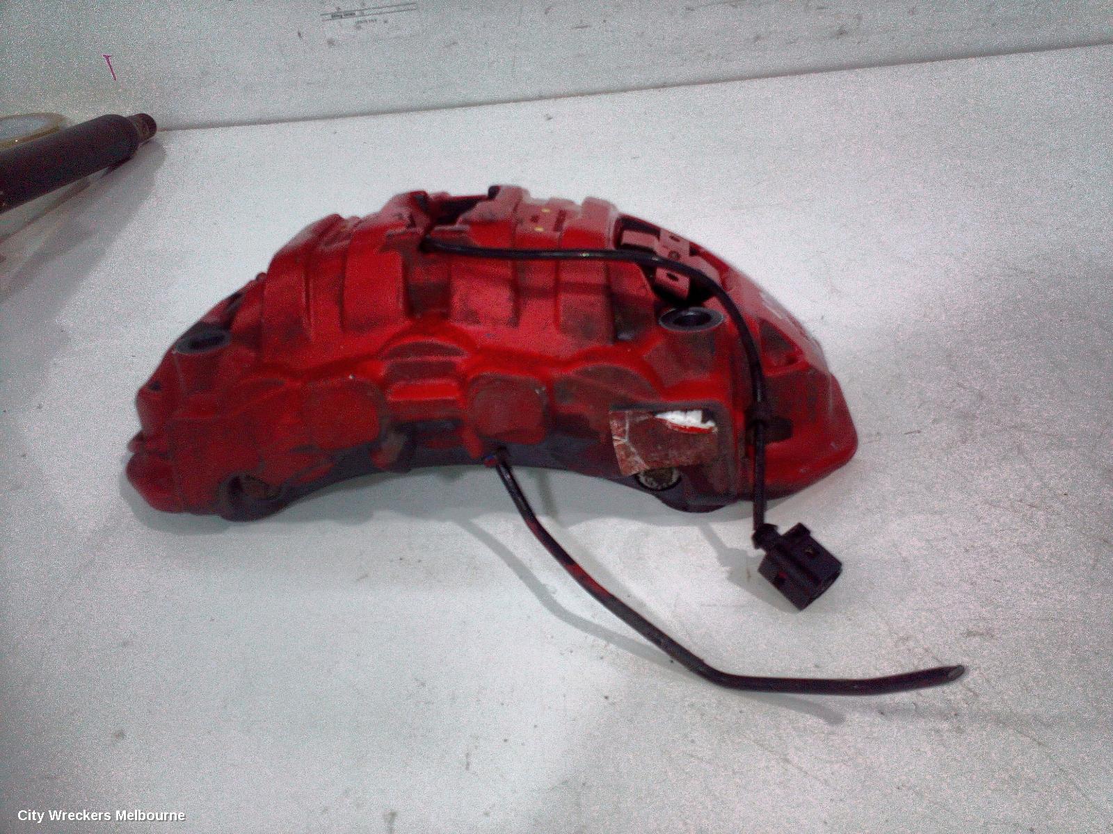 PORSCHE CAYENNE CALIPER, RH FRONT, RED, 92A, 07/2010 - 04/2018