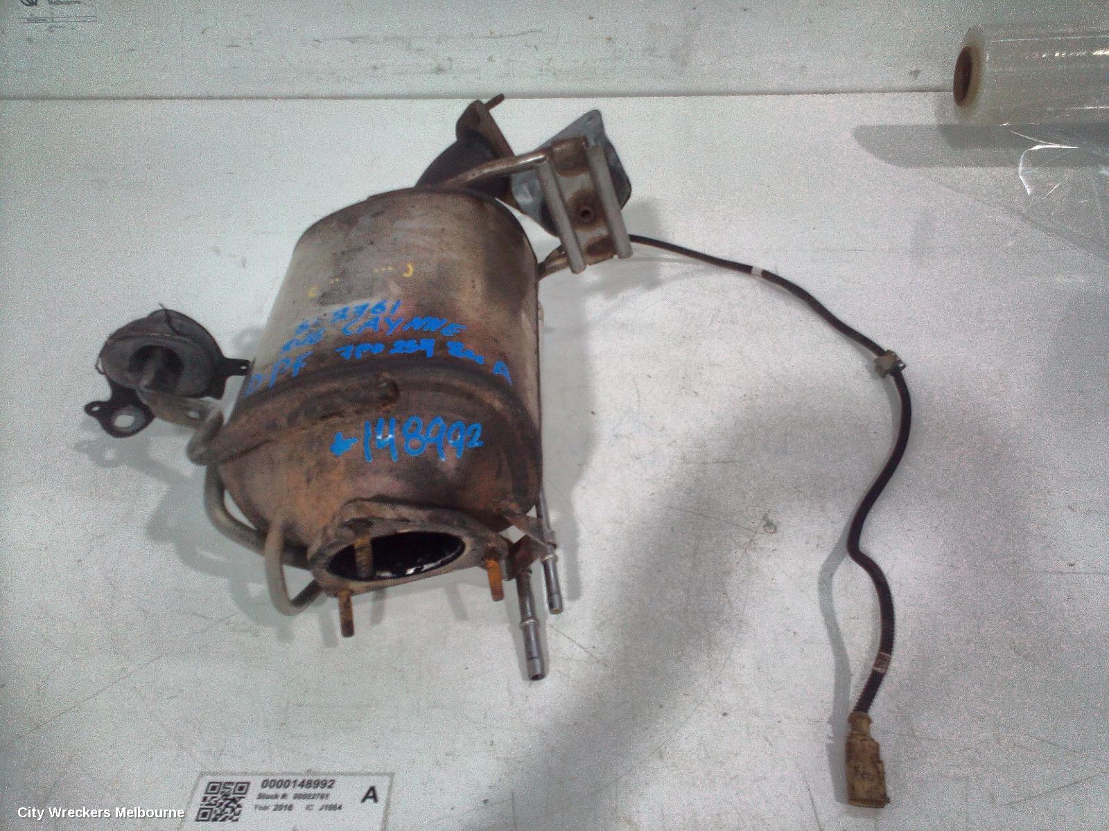 PORSCHE CAYENNE PARTICULATE FILTER/DPF, DIESEL, 3.0, V6, 92A, 07/2010 - 04/2018
