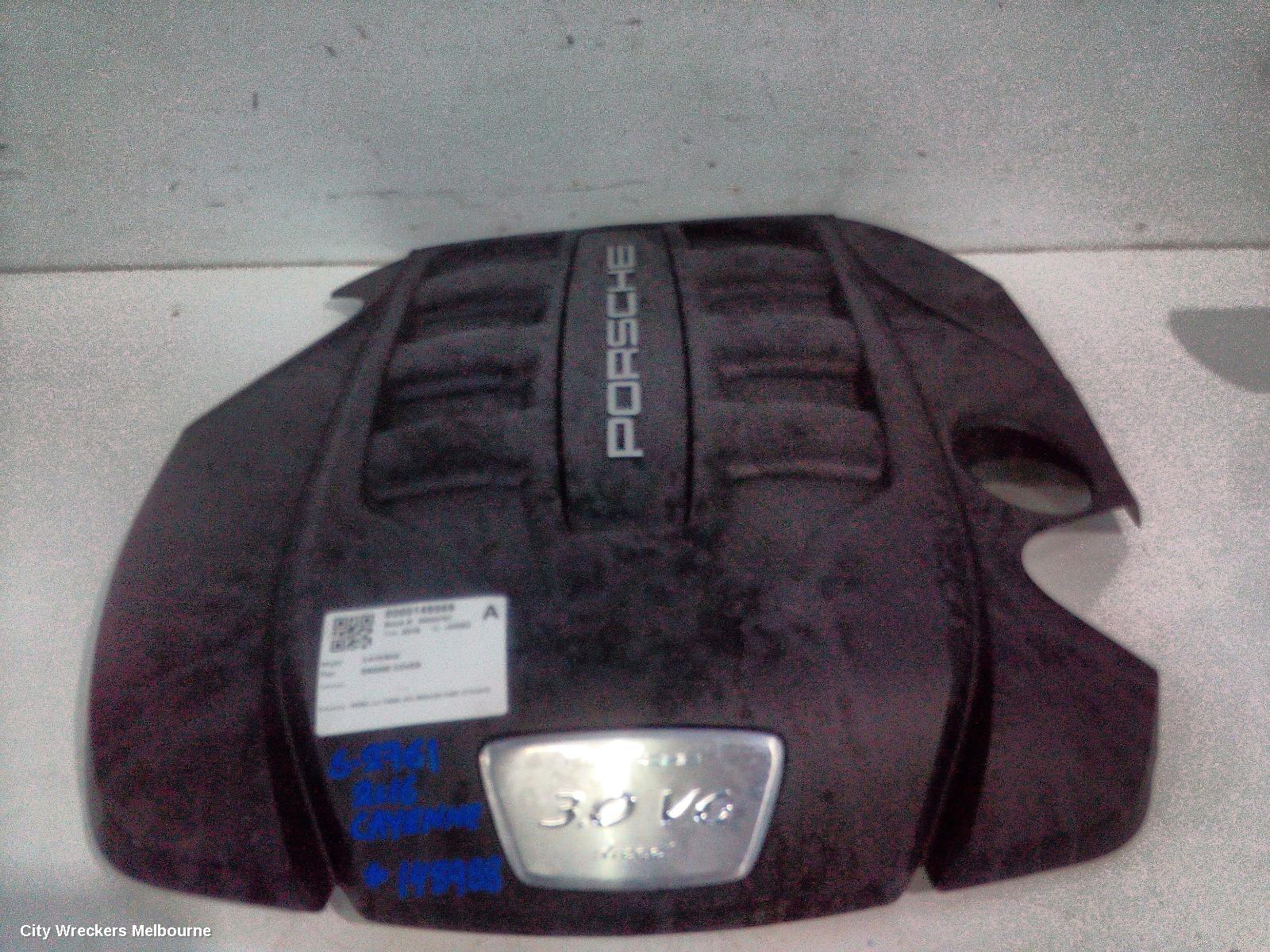 PORSCHE CAYENNE ENGINE COVER, DIESEL, 3.0, TURBO, 92A, M059/CRC CODE, 07/2010 - 04/2018