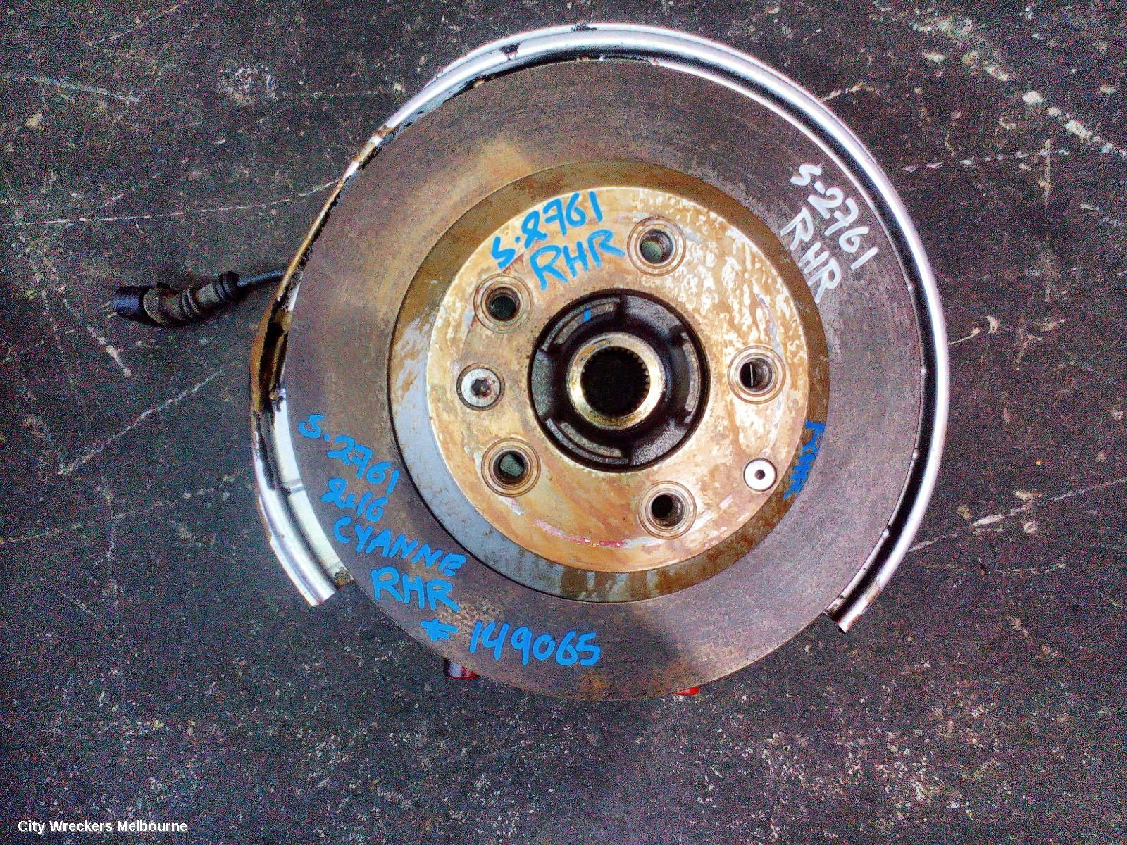 PORSCHE CAYENNE RIGHT REAR HUB ASSEMBLY, 92A, 11/2014 - 04/2018