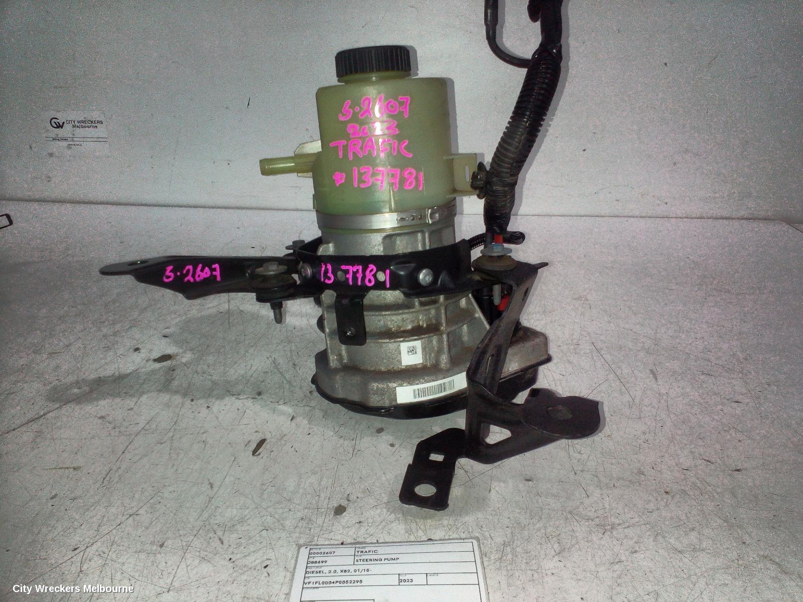 RENAULT TRAFIC STEERING PUMP, DIESEL, 2.0, X82, 01/2015 ONWARDS