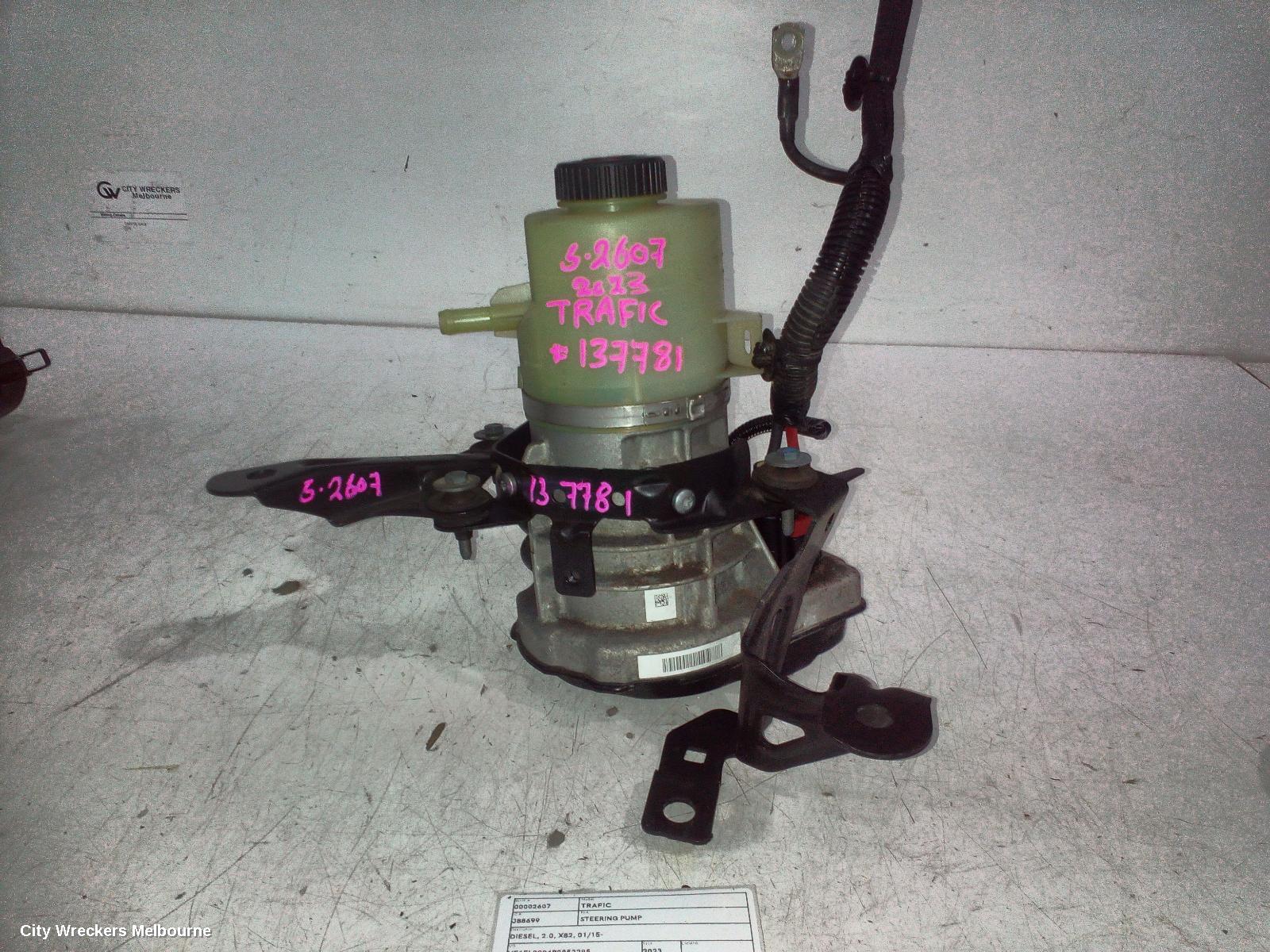 RENAULT TRAFIC STEERING PUMP, DIESEL, 2.0, X82, 01/2015 ONWARDS