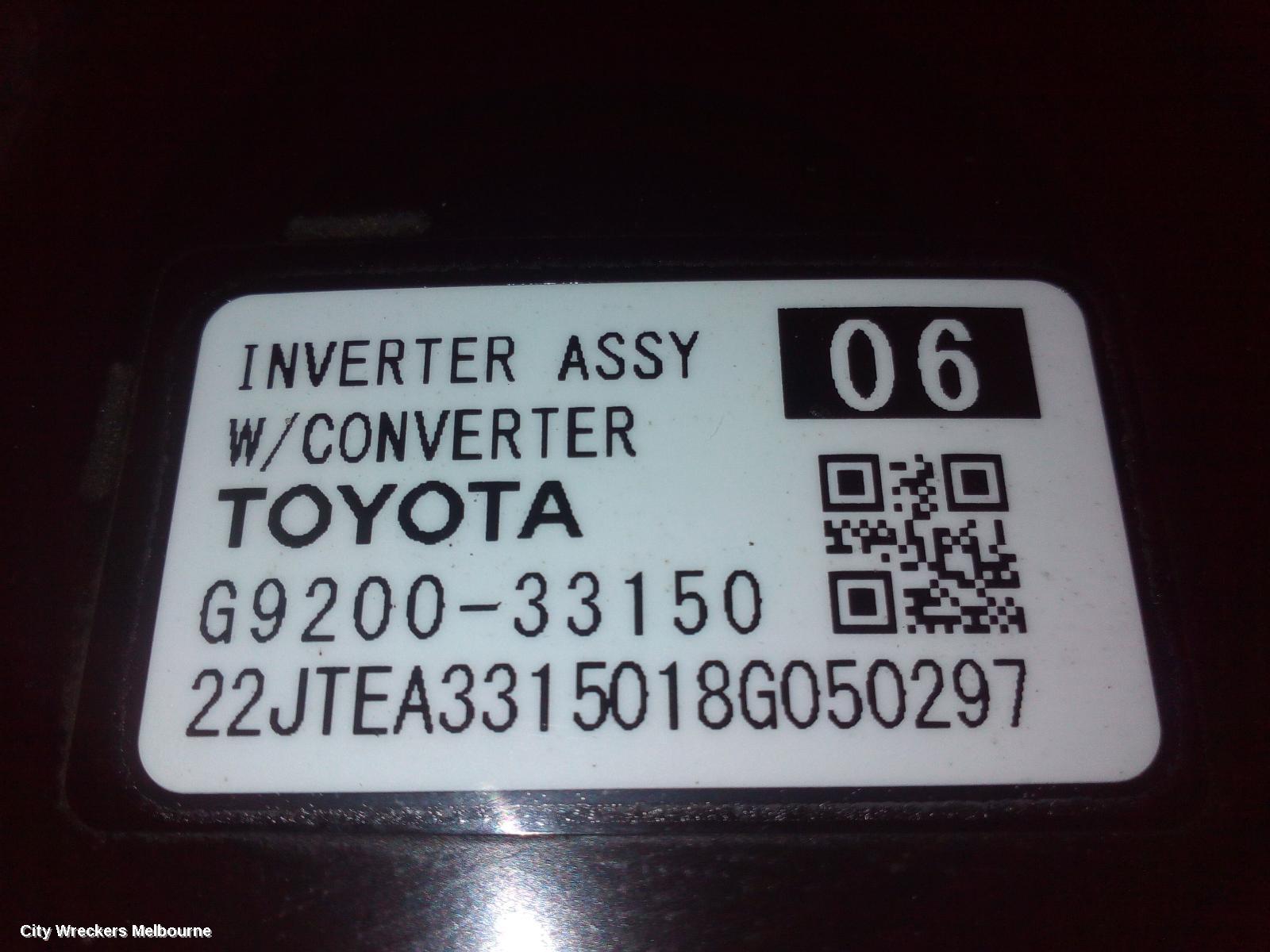 TOYOTA CAMRY INVERTER, HEV INVERTER, XV70, 09/2017 ONWARDS