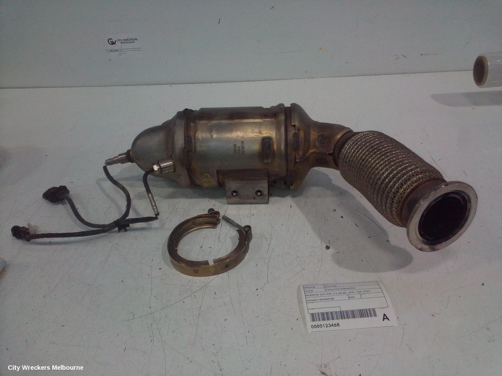 LDV G10 CATALYTIC CONVERTER, DOWNPIPE-CAT TYPE, 2.0, DIESEL, SV7C, VAN, 07/2021 ONWARDS