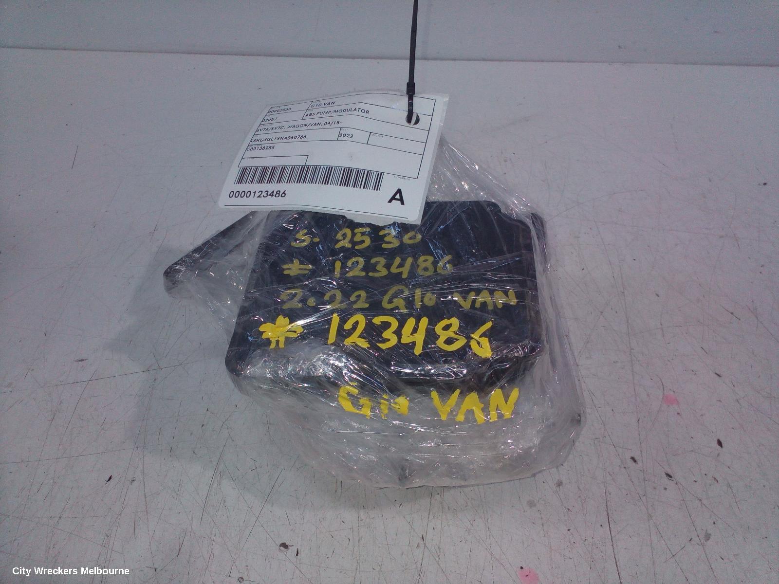 LDV G10 ABS PUMP/MODULATOR, SV7A/SV7C, WAGON/VAN, 04/2015 ONWARDS