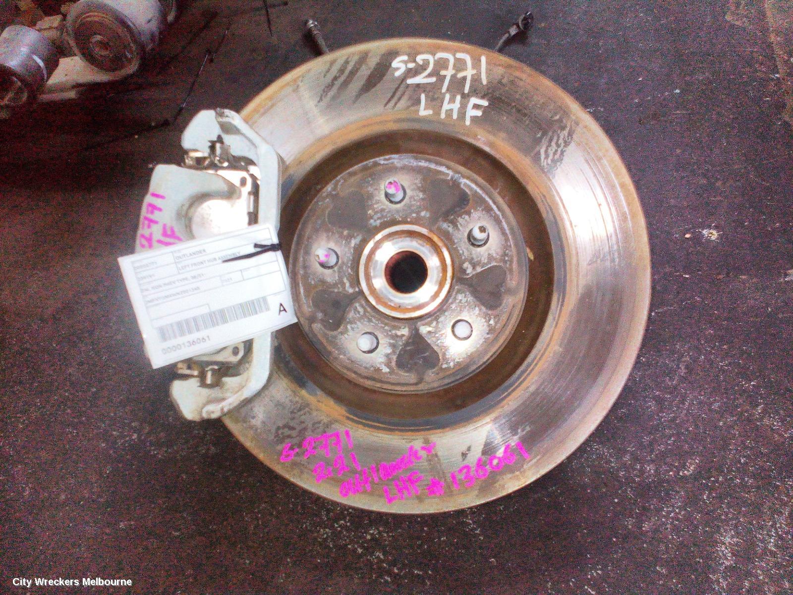 MITSUBISHI OUTLANDER LEFT FRONT HUB ASSEMBLY, ZM, NON PHEV TYPE, 08/2021 ONWARDS