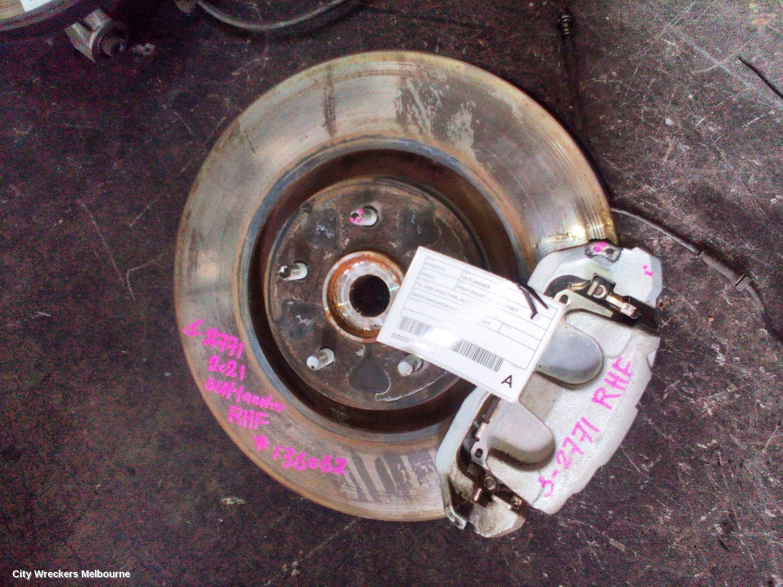 MITSUBISHI OUTLANDER RIGHT FRONT HUB ASSEMBLY, ZM, NON PHEV TYPE, 08/2021 ONWARDS