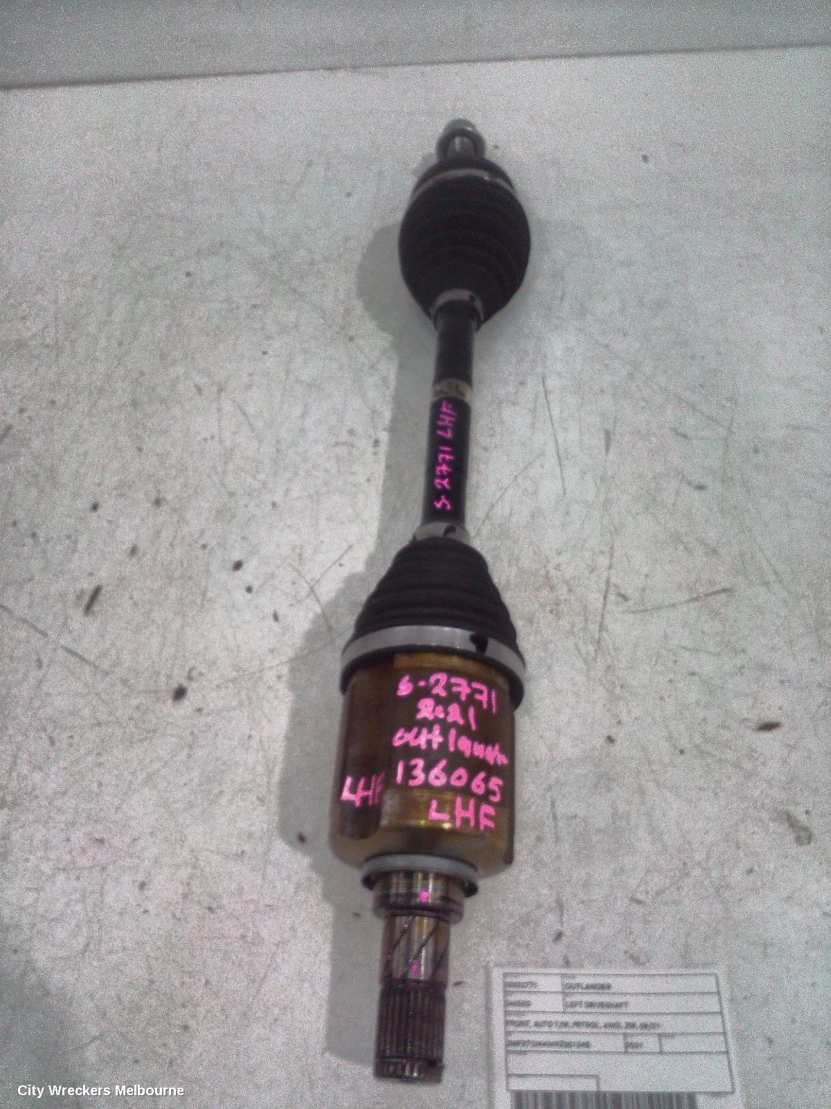 MITSUBISHI OUTLANDER LEFT DRIVESHAFT, FRONT, AUTO T/M, PETROL, AWD, ZM, 08/2021 ONWARDS