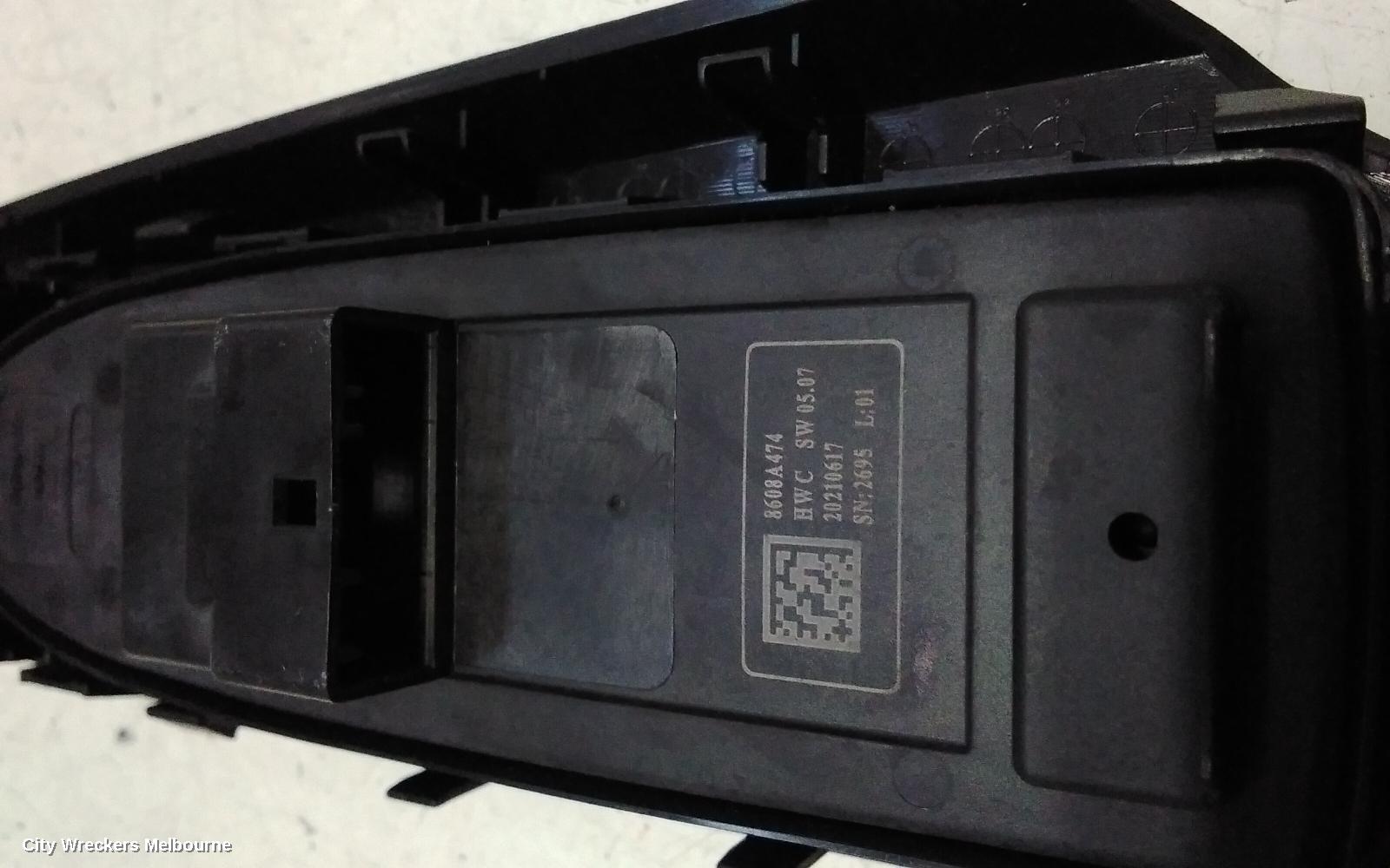 MITSUBISHI OUTLANDER PWR DR WIND SWITCH, RH FRONT (MASTER SWITCH), W/ AUTO FOLD, W/ AUTO UP/DOWN (FRONT & REAR SIDES), ZM, 08/2021 ONWARDS