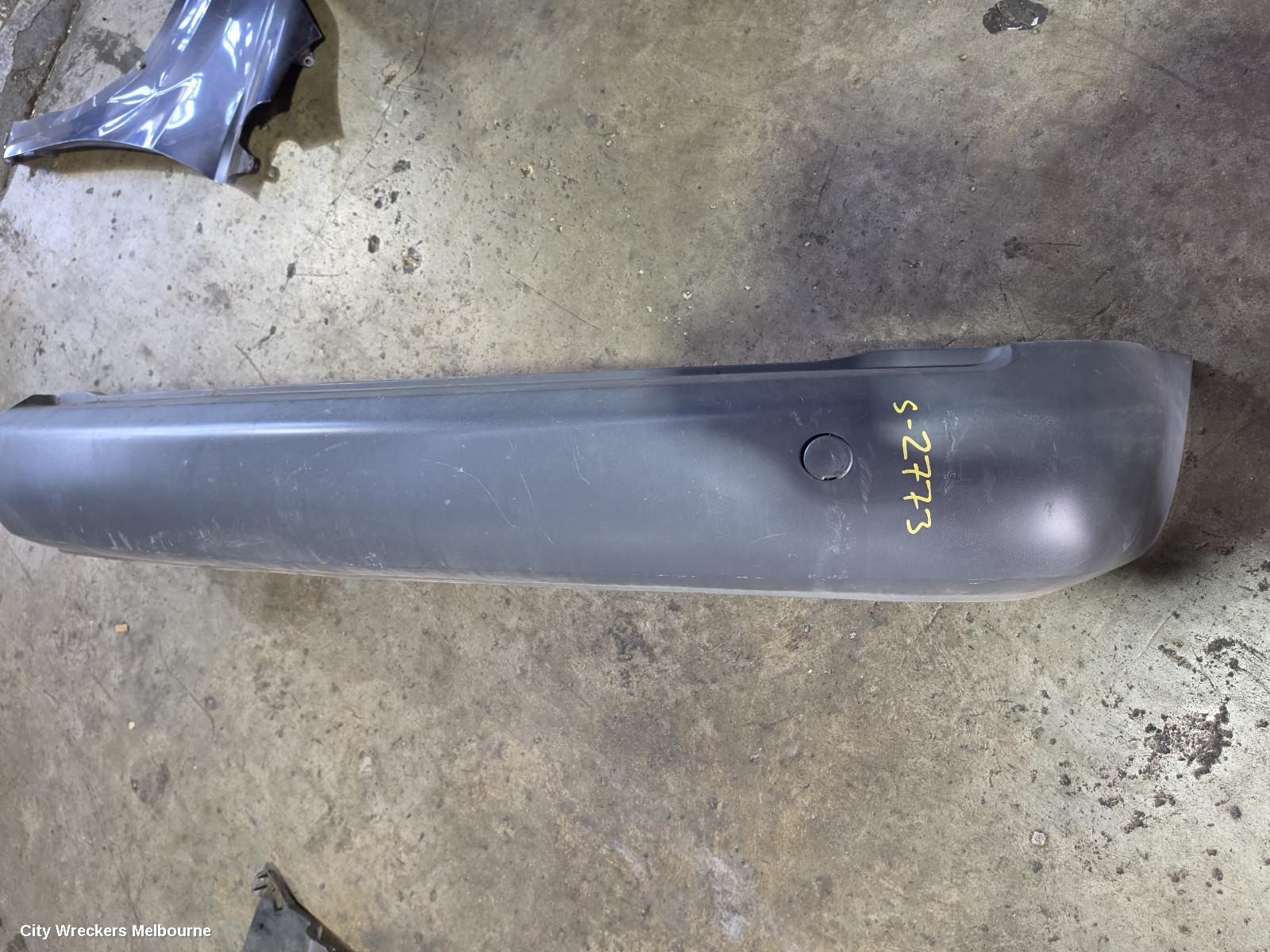 VOLKSWAGEN CADDY REAR BUMPER, 2K, GREY, LWB, NON PARK SENSOR TYPE, 12/2004 - 08/2010