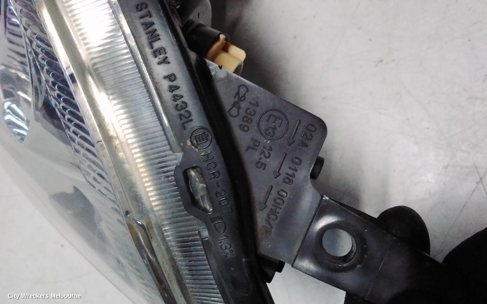 SUZUKI SWIFT LEFT HEADLAMP, RS415, MAN BEAM ADJUSTMENT, CHROME INSERT TYPE, 09/2004 - 02/2011