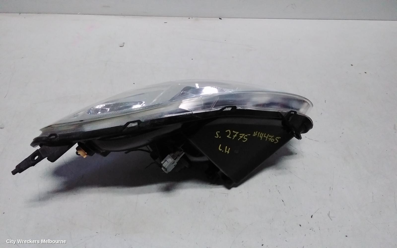 SUZUKI SWIFT LEFT HEADLAMP, RS415, MAN BEAM ADJUSTMENT, CHROME INSERT TYPE, 09/2004 - 02/2011