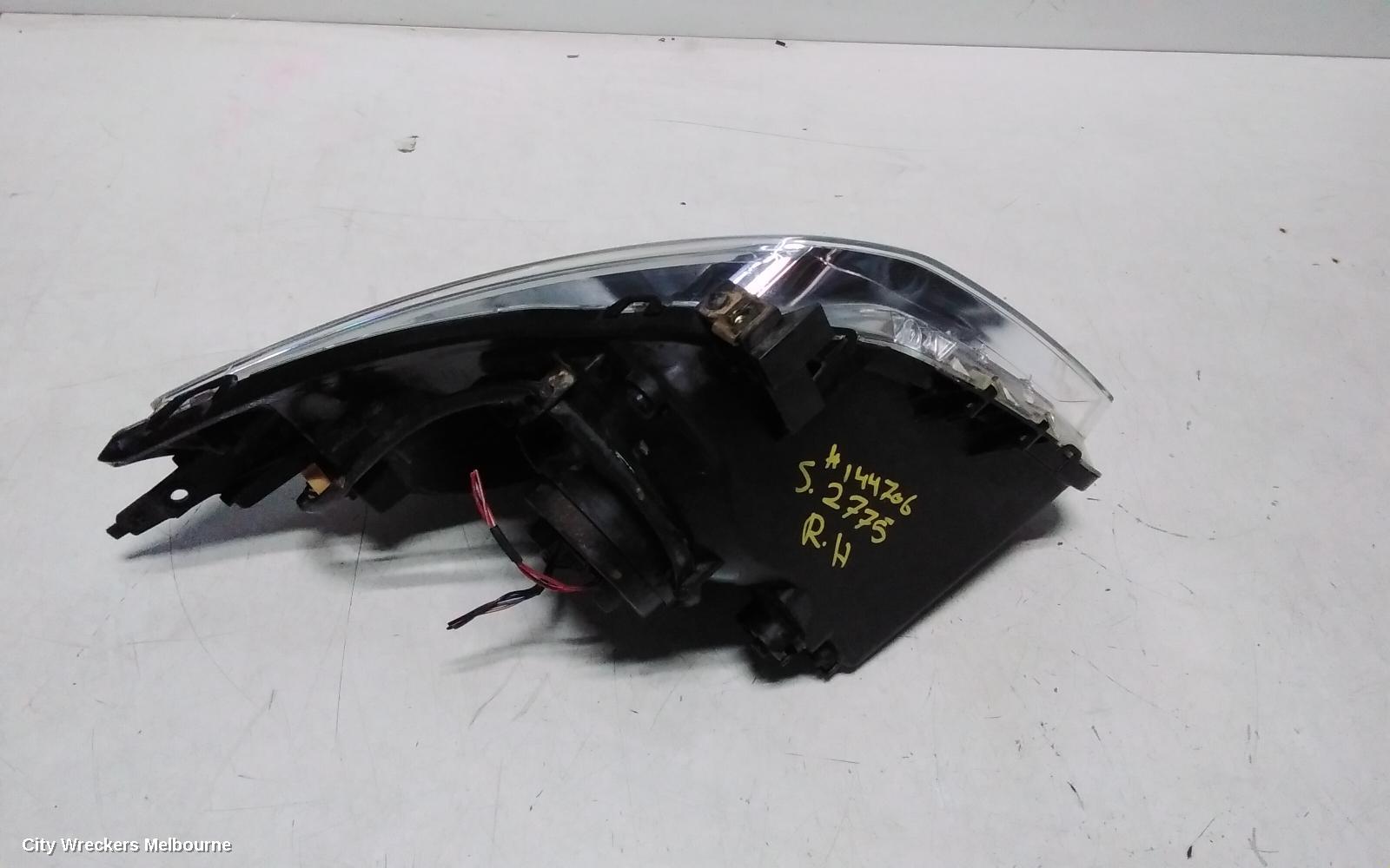 SUZUKI SWIFT RIGHT HEADLAMP, RS415, MAN BEAM ADJUSTMENT, CHROME INSERT TYPE, 09/2004 - 02/2011
