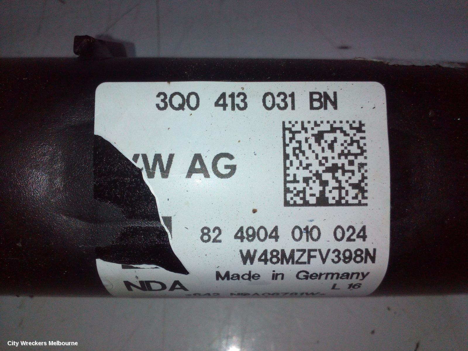 VOLKSWAGEN PASSAT RIGHT FRONT STRUT, B8/MK7, NON ELECTRIC TYPE, 06/2015 ONWARDS