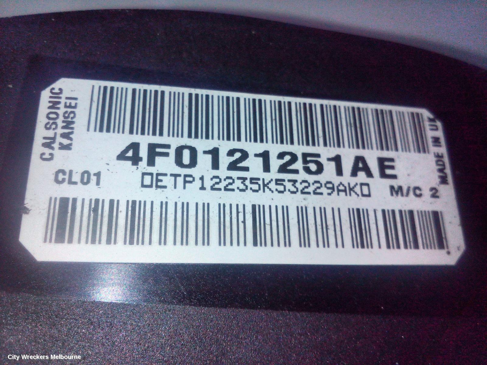 AUDI A6 RADIATOR, AUTO, 2.0, TURBO PETROL, C6/4F, A6, 09/2006 - 06/2011