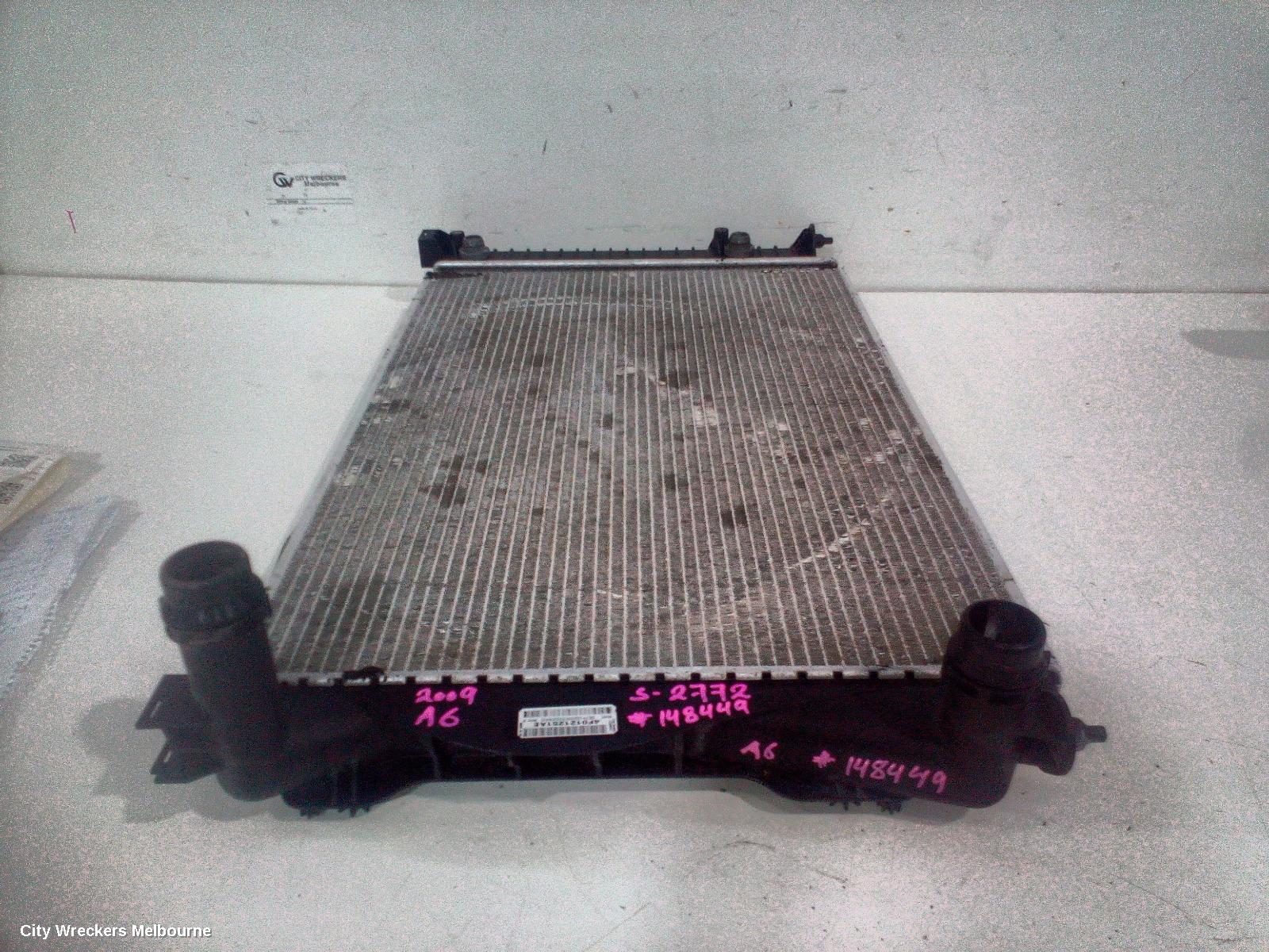 AUDI A6 RADIATOR, AUTO, 2.0, TURBO PETROL, C6/4F, A6, 09/2006 - 06/2011