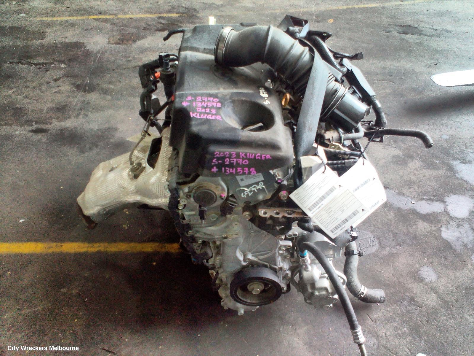 TOYOTA KLUGER ENGINE, PETROL, 2.5, A25A-FXS, HEV, AXUH78, 03/2021 ONWARDS