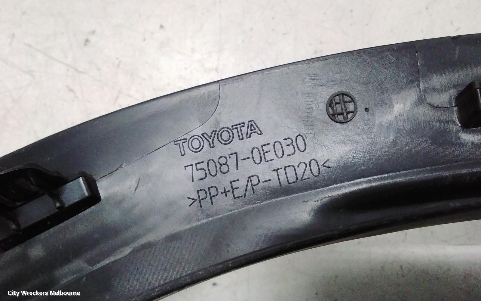 TOYOTA KLUGER WHEEL ARCH FLARE, XU70 SERIES, RH REAR (ON GUARD), 03/2021 ONWARDS