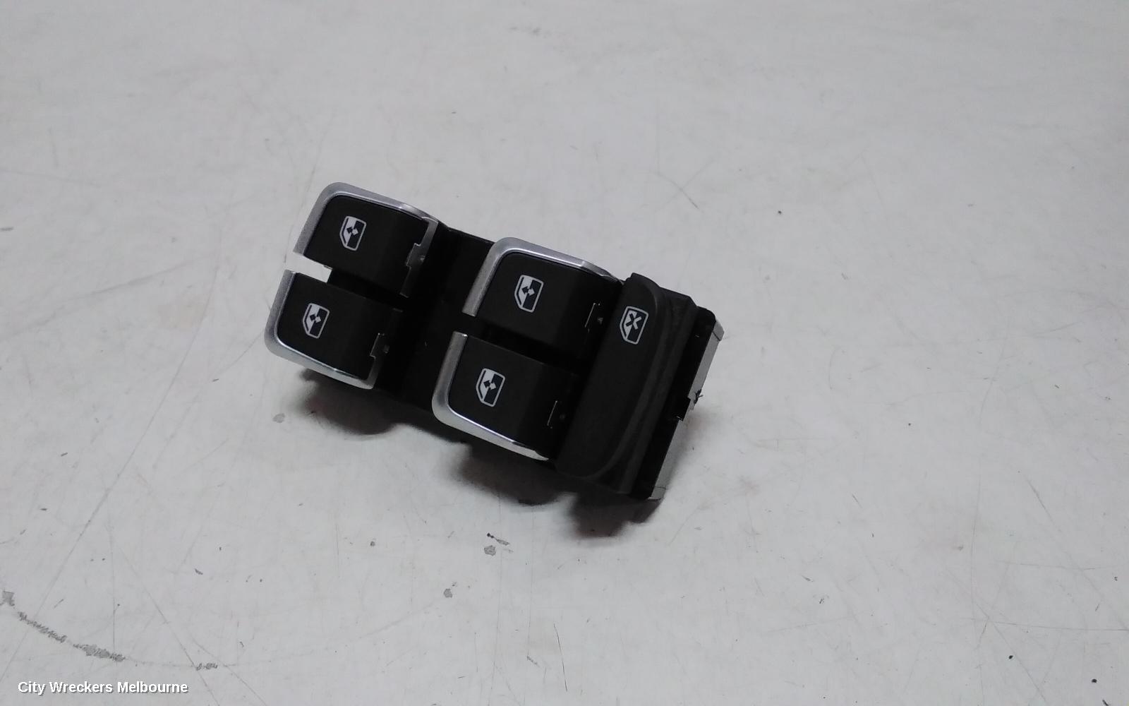 AUDI A3 PWR DR WIND SWITCH, RH FRONT (MASTER SWITCH), HATCH/SEDAN, NON CHROME TIPS TYPE, 8V, 05/2013 - 10/2020
