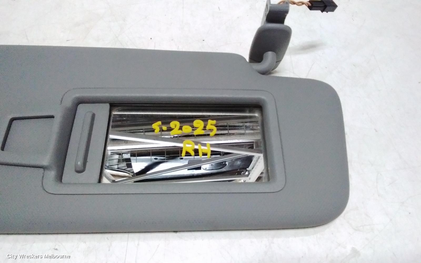 AUDI A3 SUNVISOR, 8V, RH SIDE, 05/2013 - 10/2020