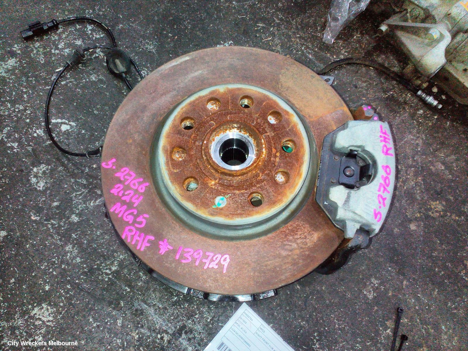 MG MG5 RIGHT FRONT HUB ASSEMBLY, AP32, NON TURBO, 01/2023 ONWARDS