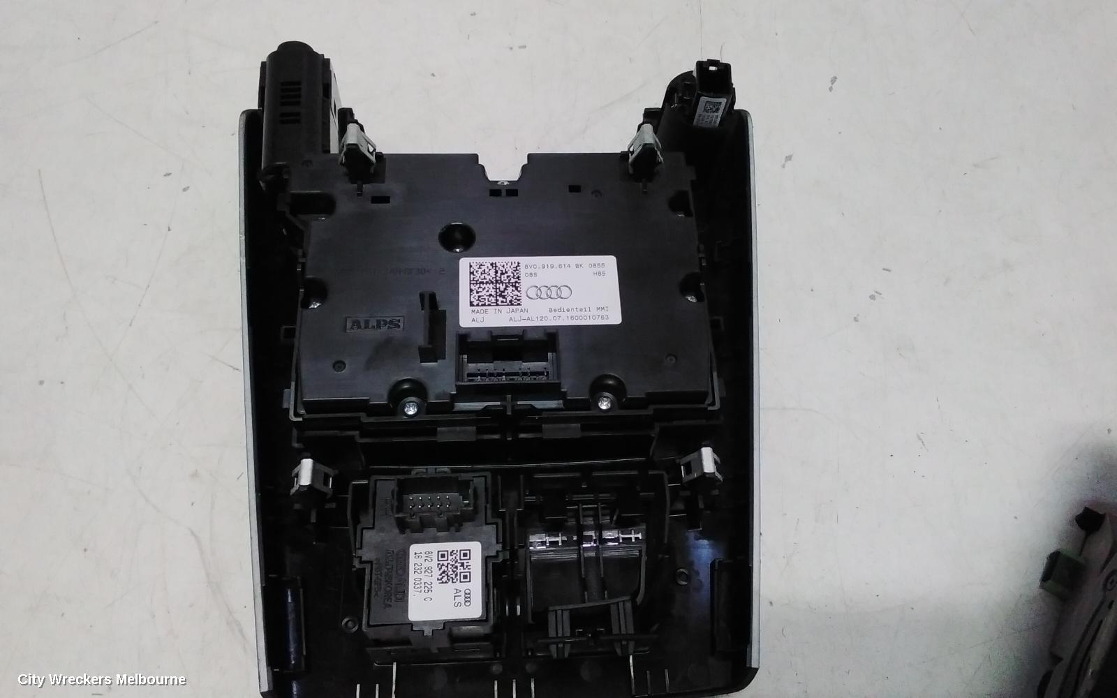 AUDI A3 RADIO/CD/DVD/SAT/TV, MMI CONTROLS, W/ MIB HIGH, W/ START BUTTON TYPE, 8V, 05/2013 - 10/2020