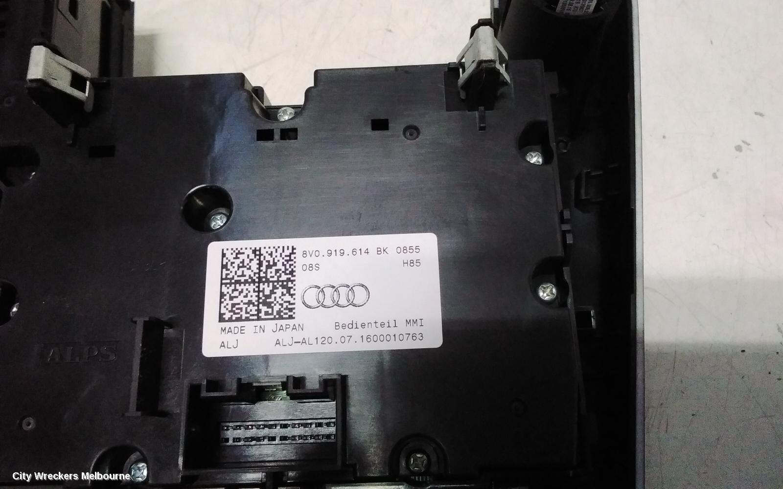 AUDI A3 RADIO/CD/DVD/SAT/TV, MMI CONTROLS, W/ MIB HIGH, W/ START BUTTON TYPE, 8V, 05/2013 - 10/2020