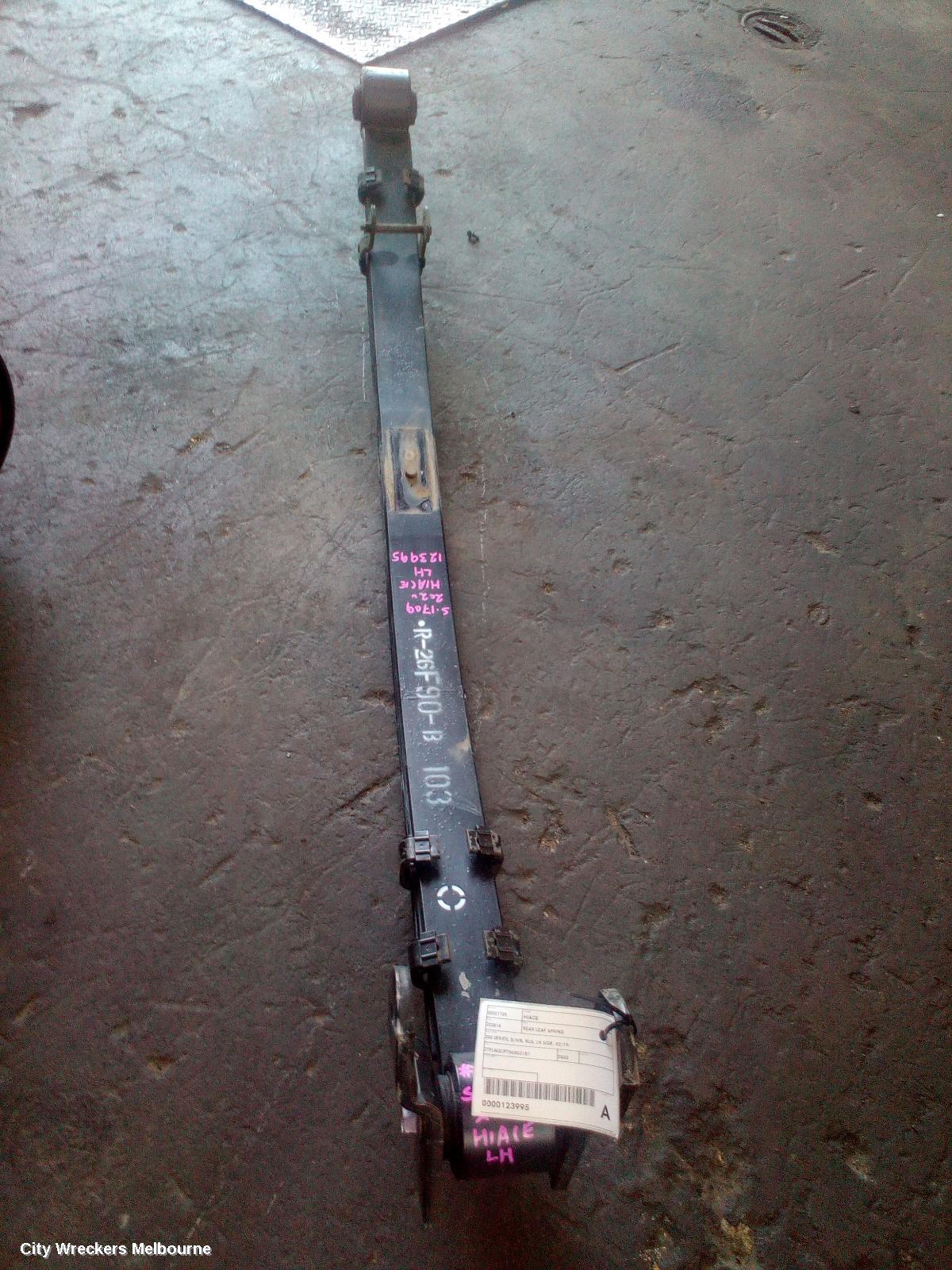 TOYOTA HIACE REAR LEAF SPRING, 300 SERIES, SLWB, BUS, LH SIDE, 02/2019 ONWARDS